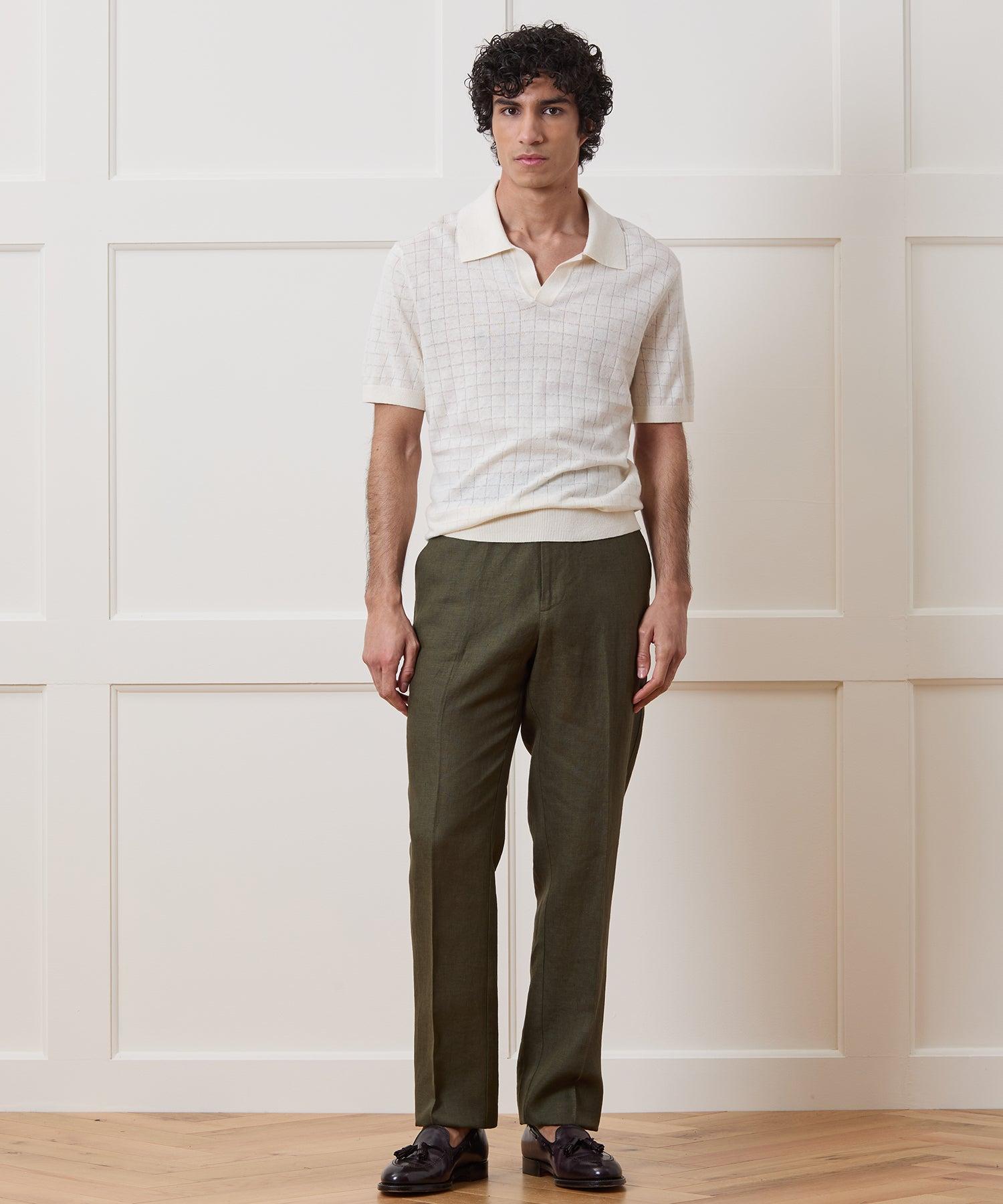 Linen Montauk Sweater Polo Product Image
