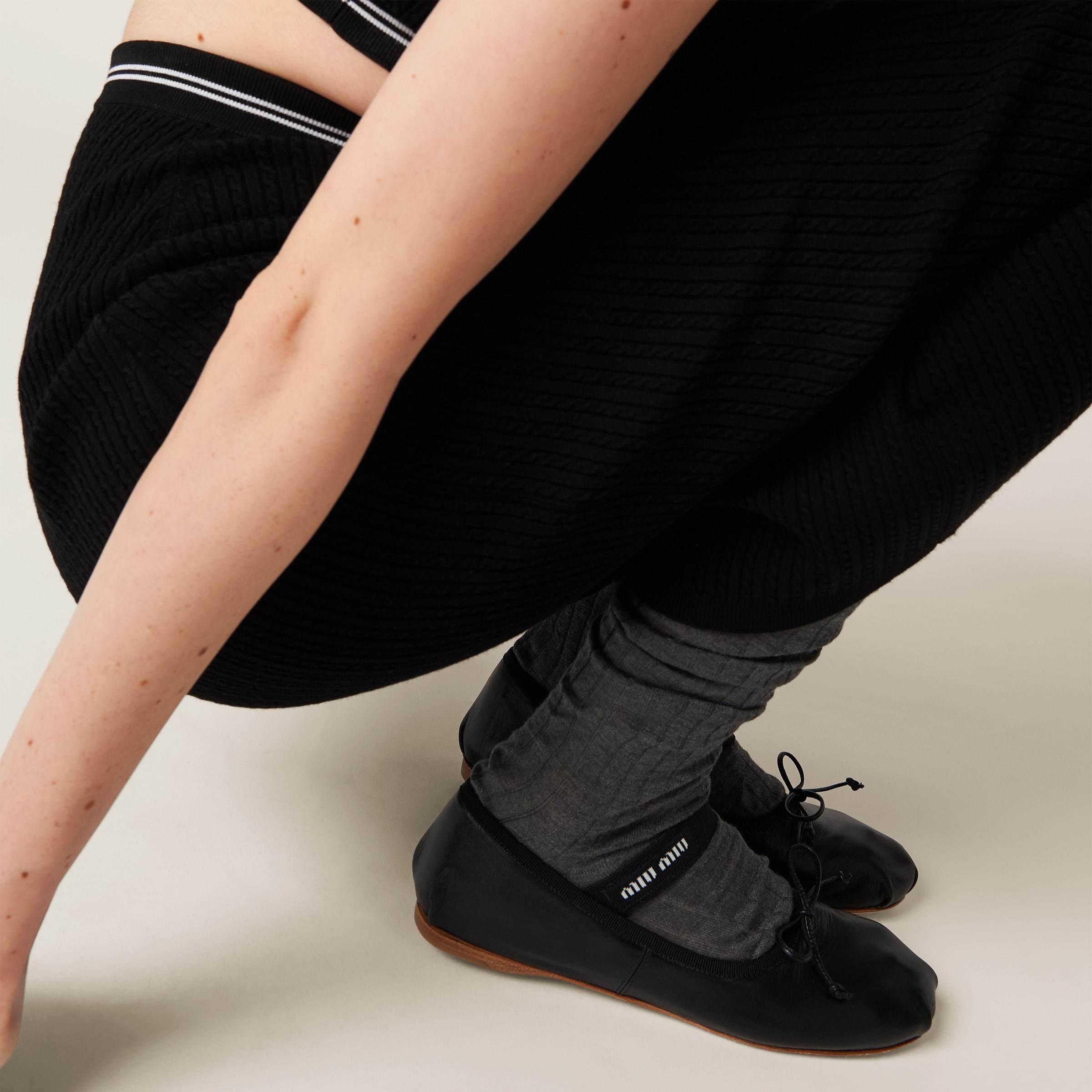 logo-strap ballerina shoes Product Image