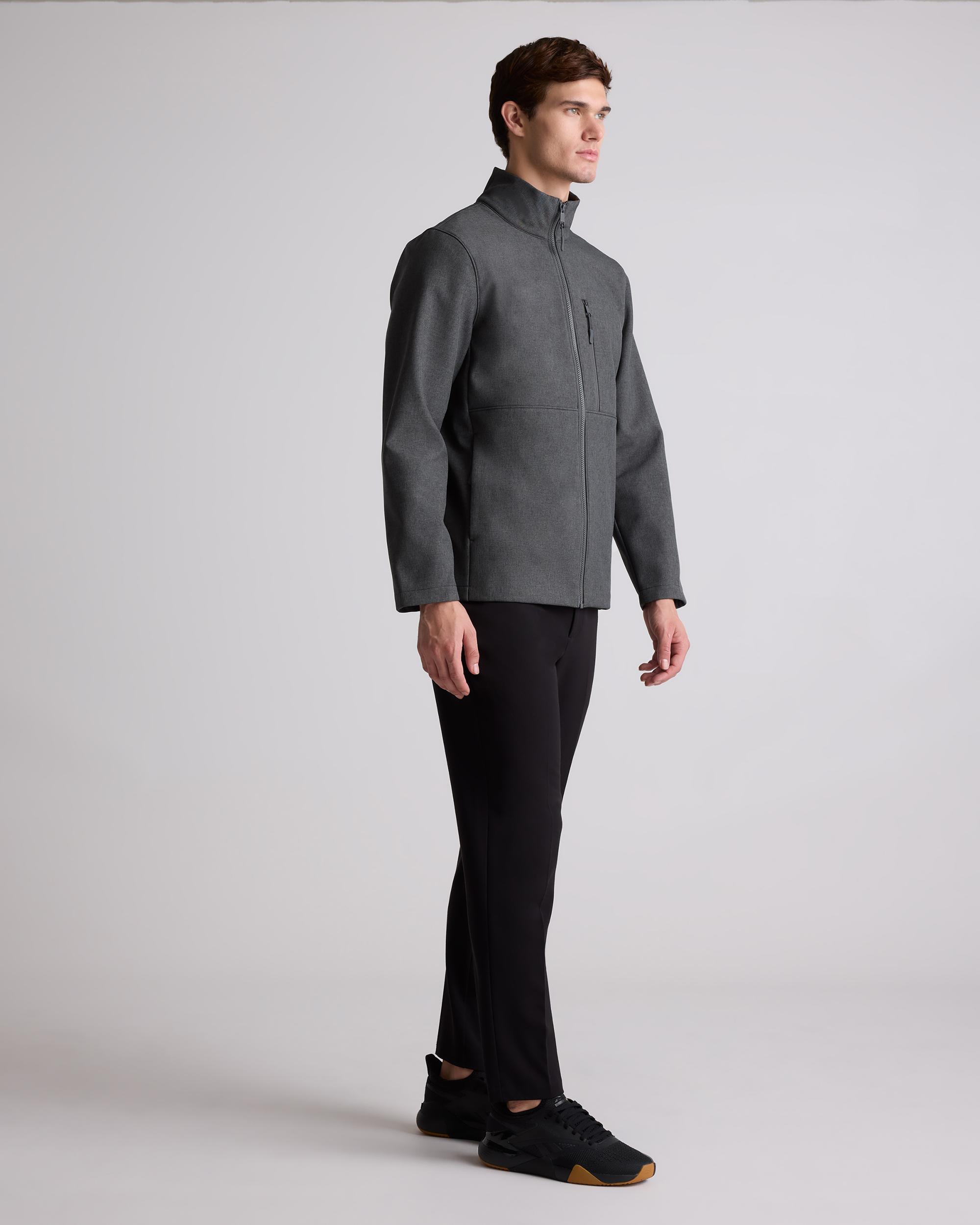 Quince | Men's Softshell Fleece-Lined Full-Zip Jacket Recycled Polyester Product Image