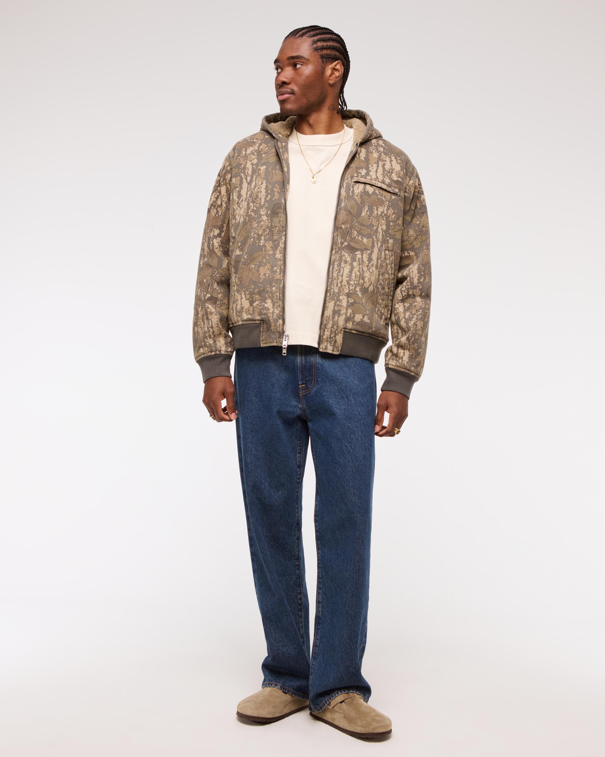 Hooded Workwear Bomber Jacket Product Image