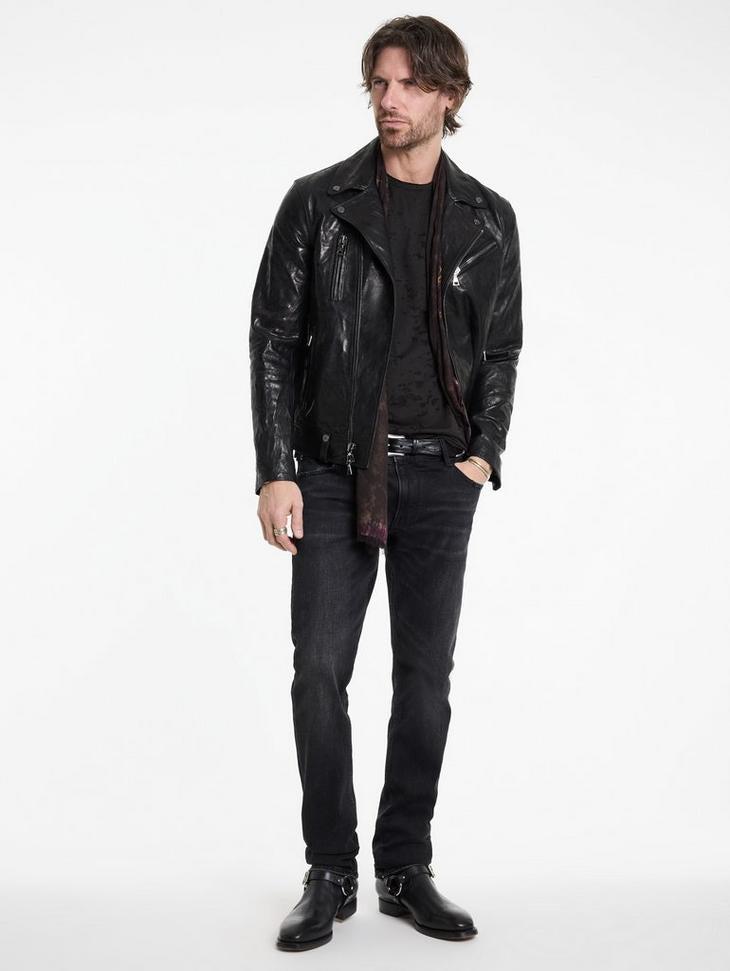 John Varvatos Eden Burnout Crew - Carbon Grey Product Image