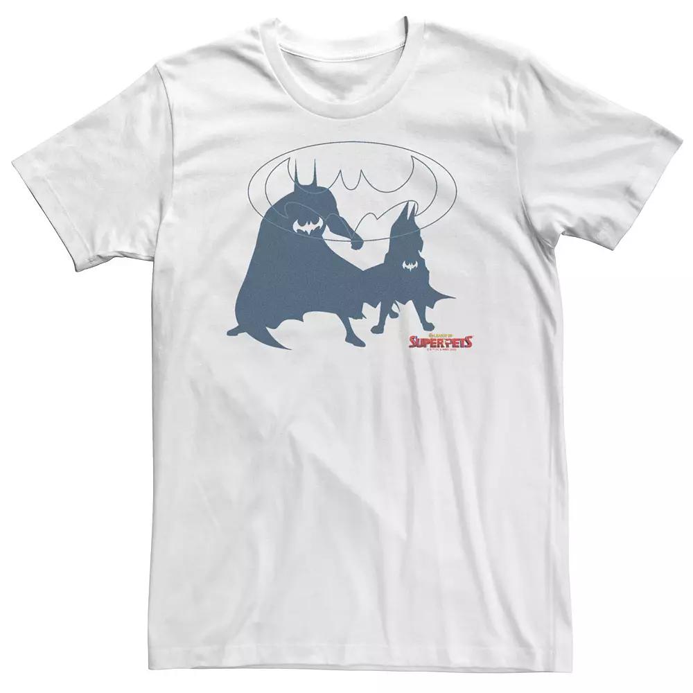 Big & Tall DC Comics Super Pets Super Bat Duo Tee, Men's, Size: 5XL, White Product Image