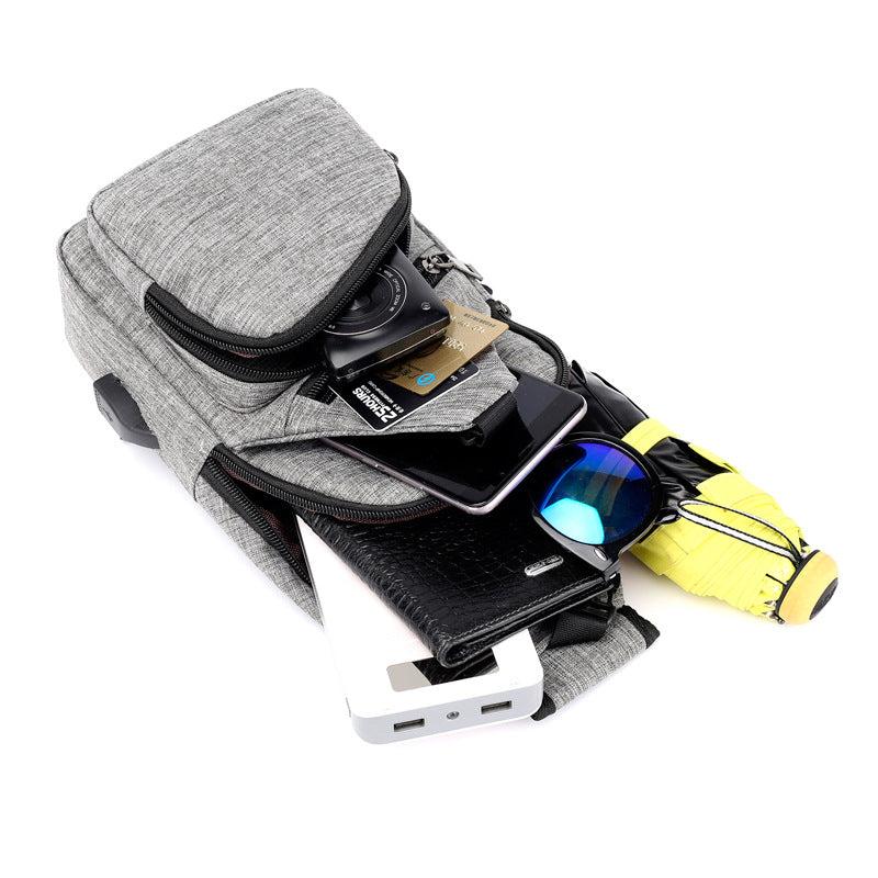 Lior Shoulder Crossbody Backpack With USB Cable Product Image