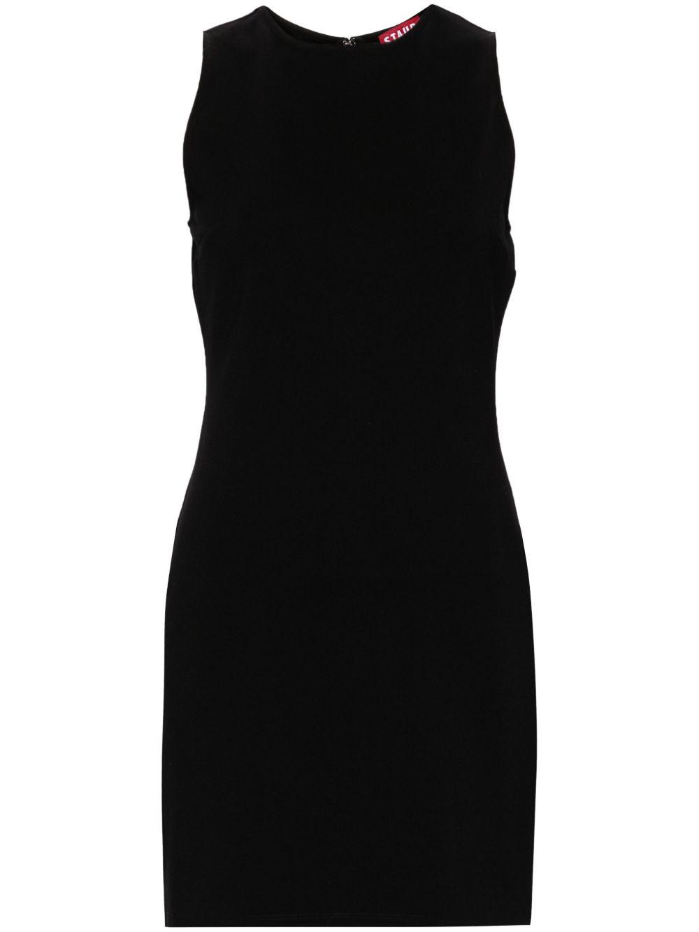 STAUD Mercer Sleeveless Minidress In Black Product Image