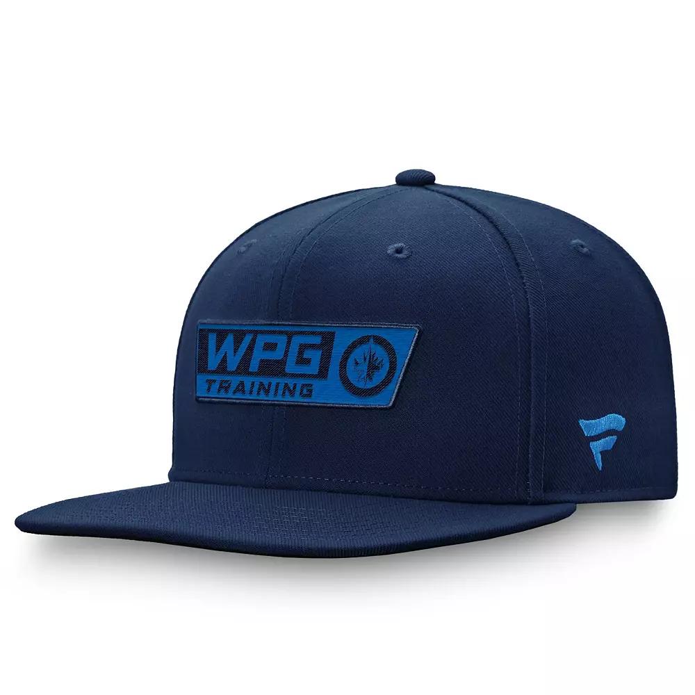 Men's Fanatics Navy Winnipeg Jets Authentic Pro Training Camp Practice Snapback Hat, Jts Blue Product Image