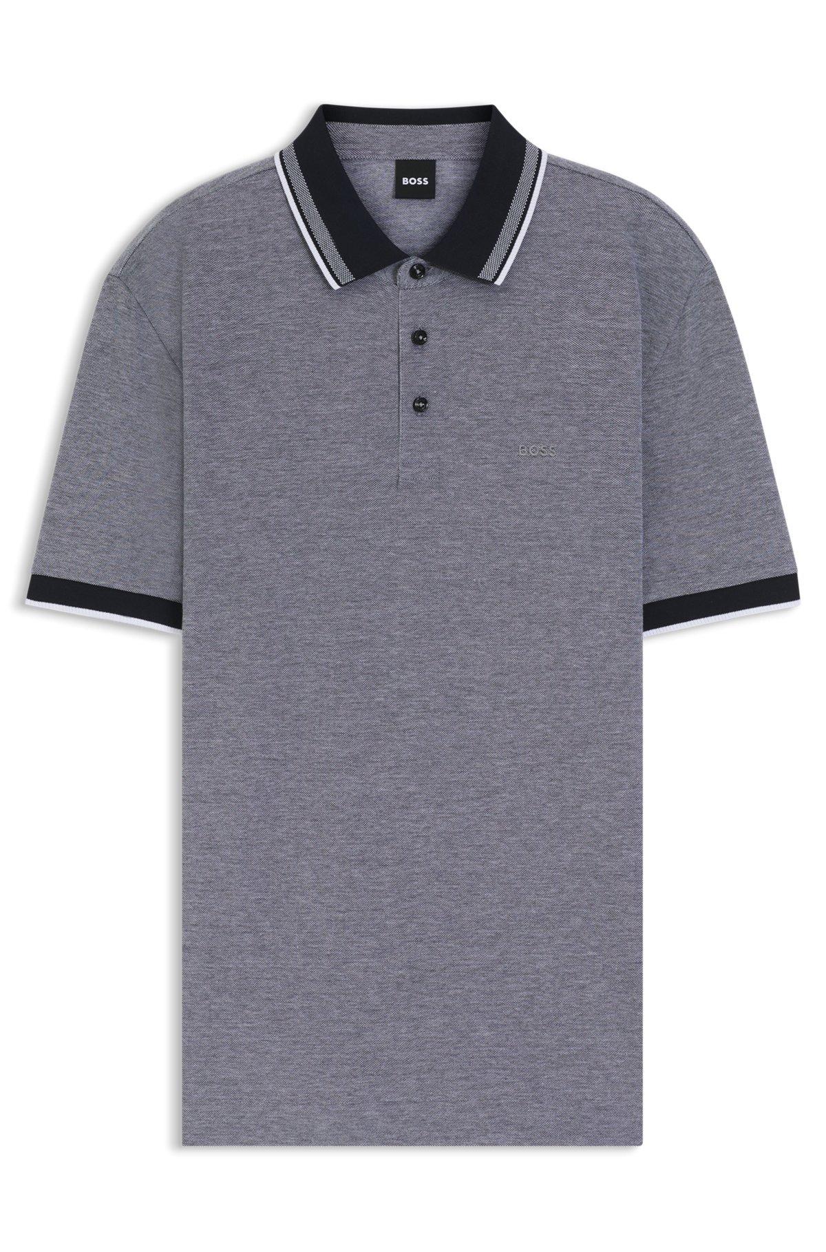 Logo-detail polo shirt in cotton piqué Product Image