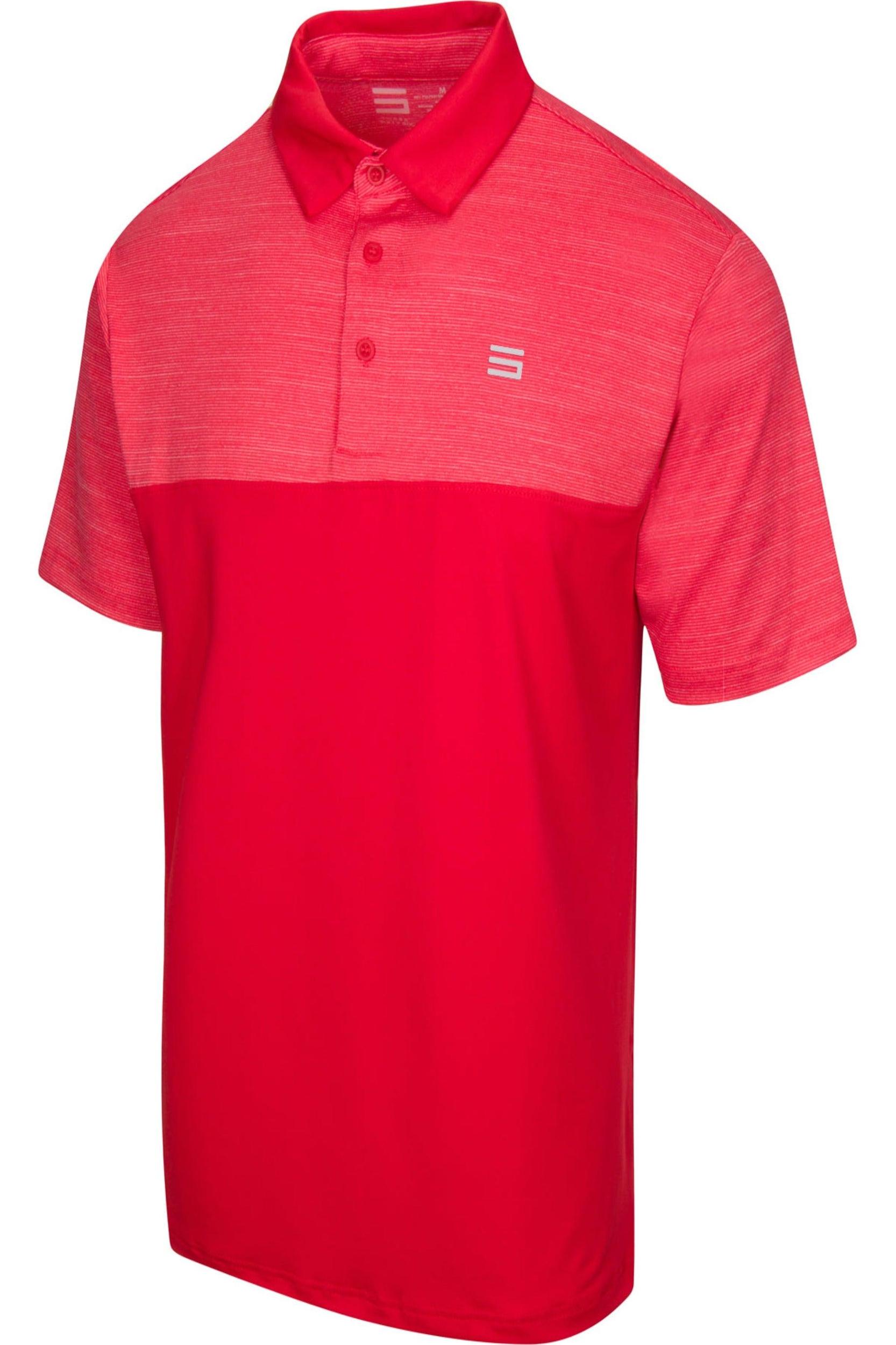 Three Sixty Six Men's Heathered Two-Tone Golf Polo Male Product Image