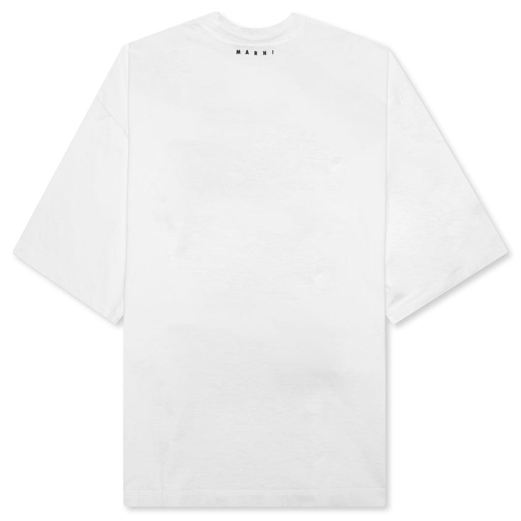 Slogan Print Organic Cotton T-Shirt - Lily White Male Product Image