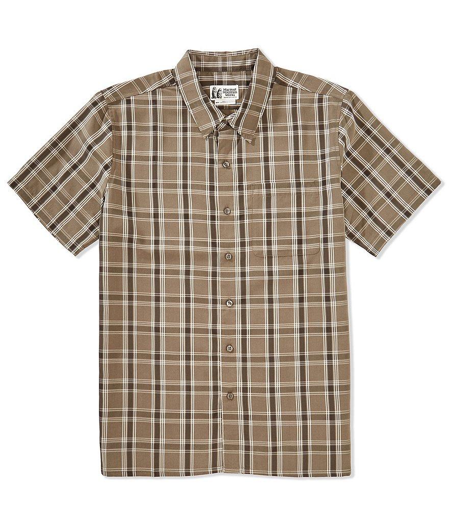 Marmot Eldridge Plaid Check Short Sleeve Woven Shirt Product Image