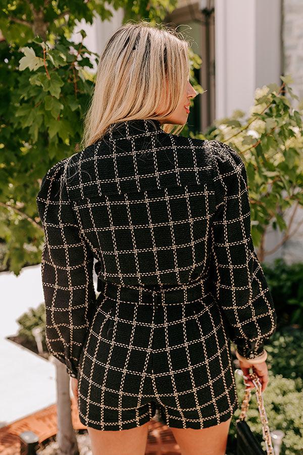 Show Stopper Tweed Romper Product Image