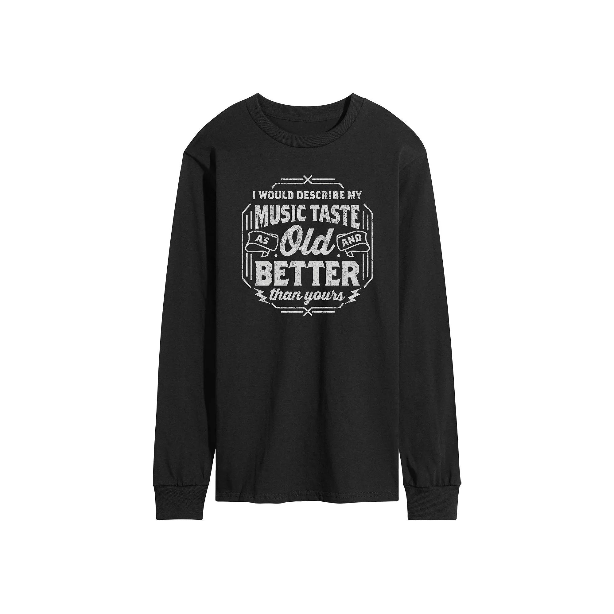 Men's Music Taste Old And Better Tee,  Product Image