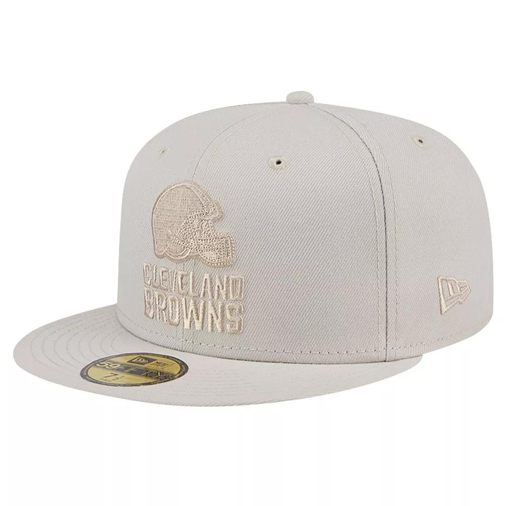 Men's New Era Stone Cleveland Browns Color Pack 59FIFTY Fitted Hat,  Product Image