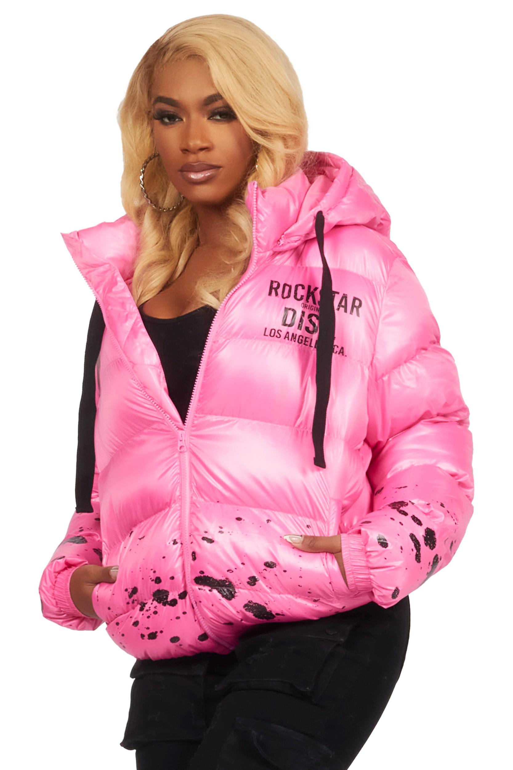 Art Dist. 2.0 Pink Puffer Jacket Female Product Image