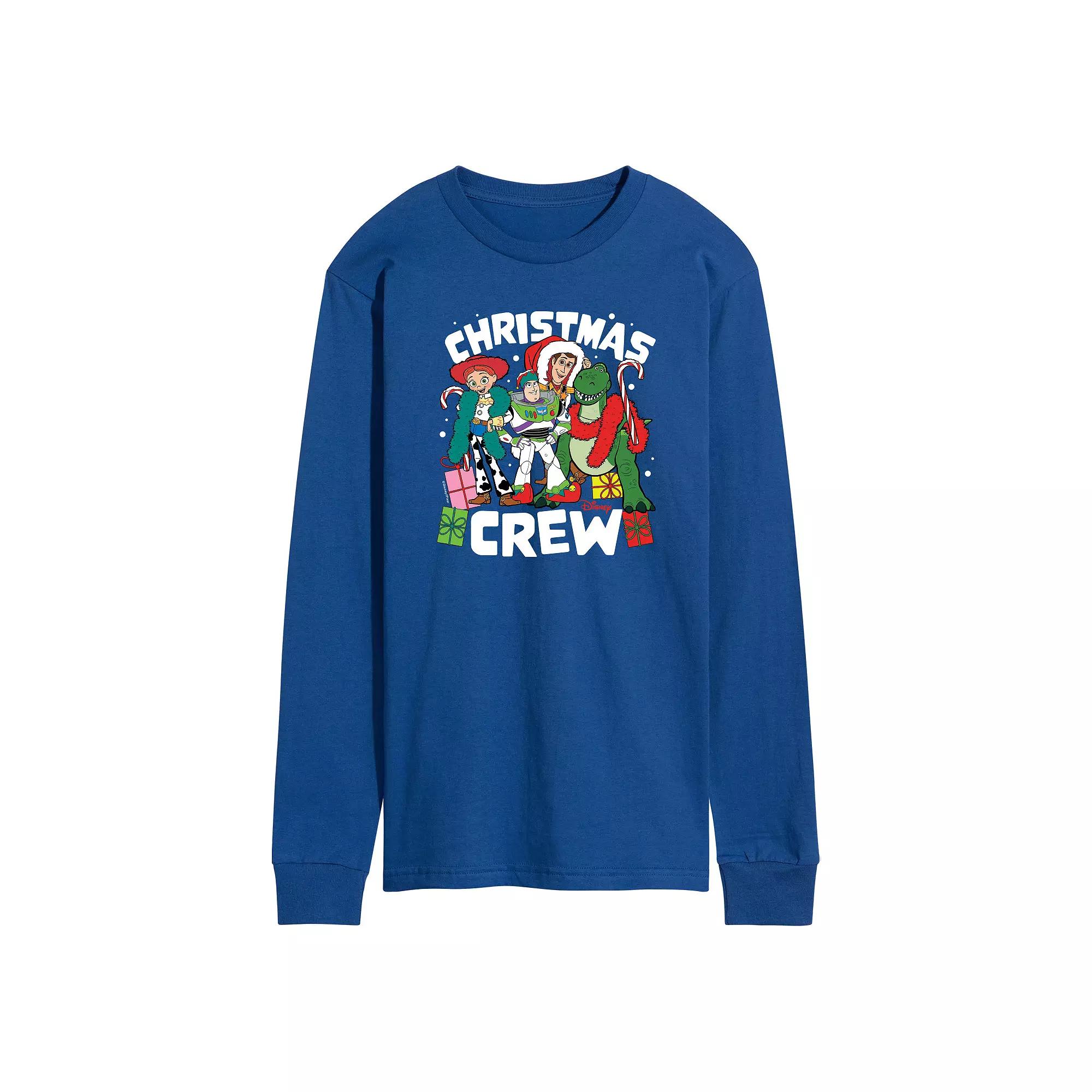 Disney / Pixar's Toy Story 4 Men's Christmas Crew Long Sleeve Graphic Tee,  Product Image
