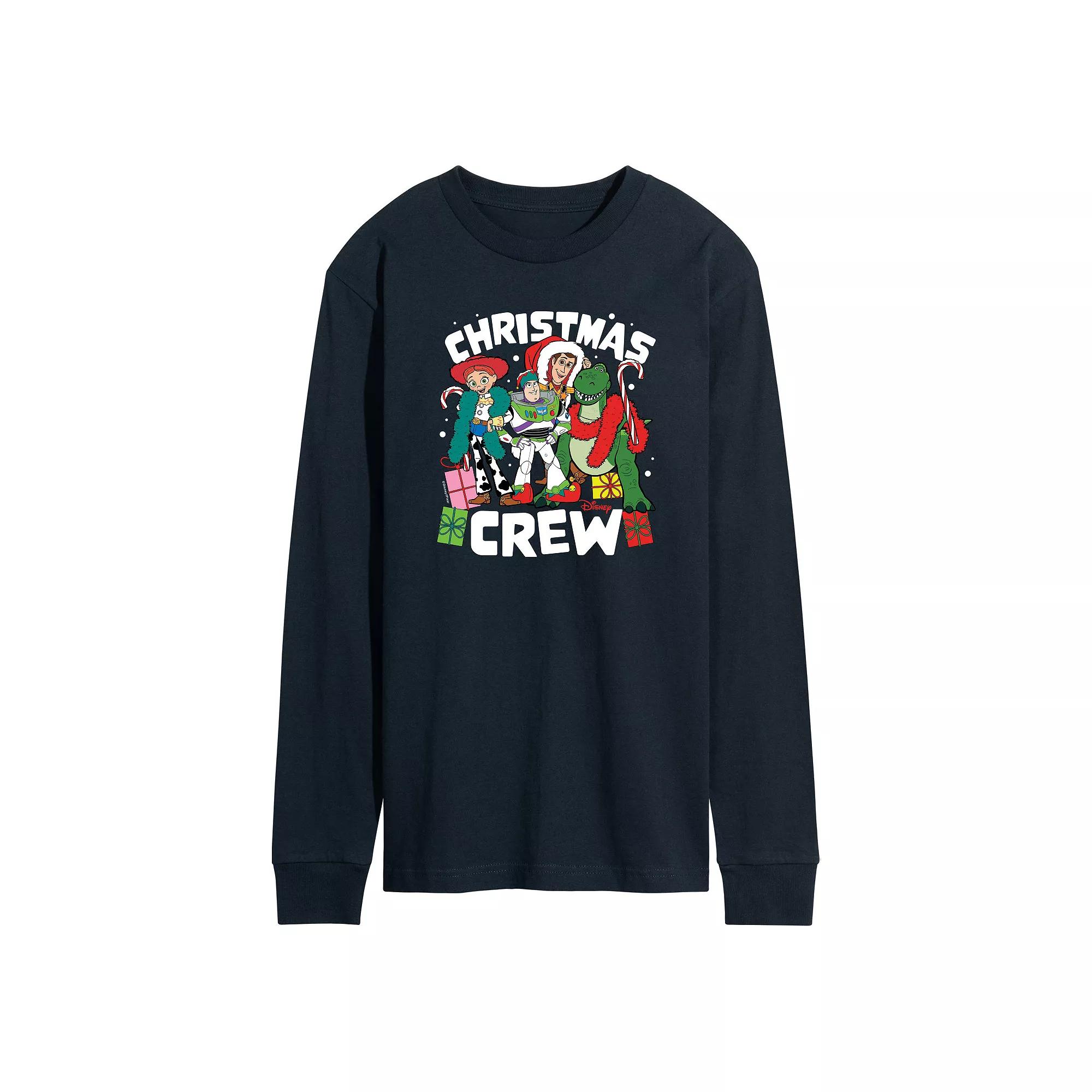 Disney / Pixar's Toy Story 4 Men's Christmas Crew Long Sleeve Graphic Tee,  Product Image