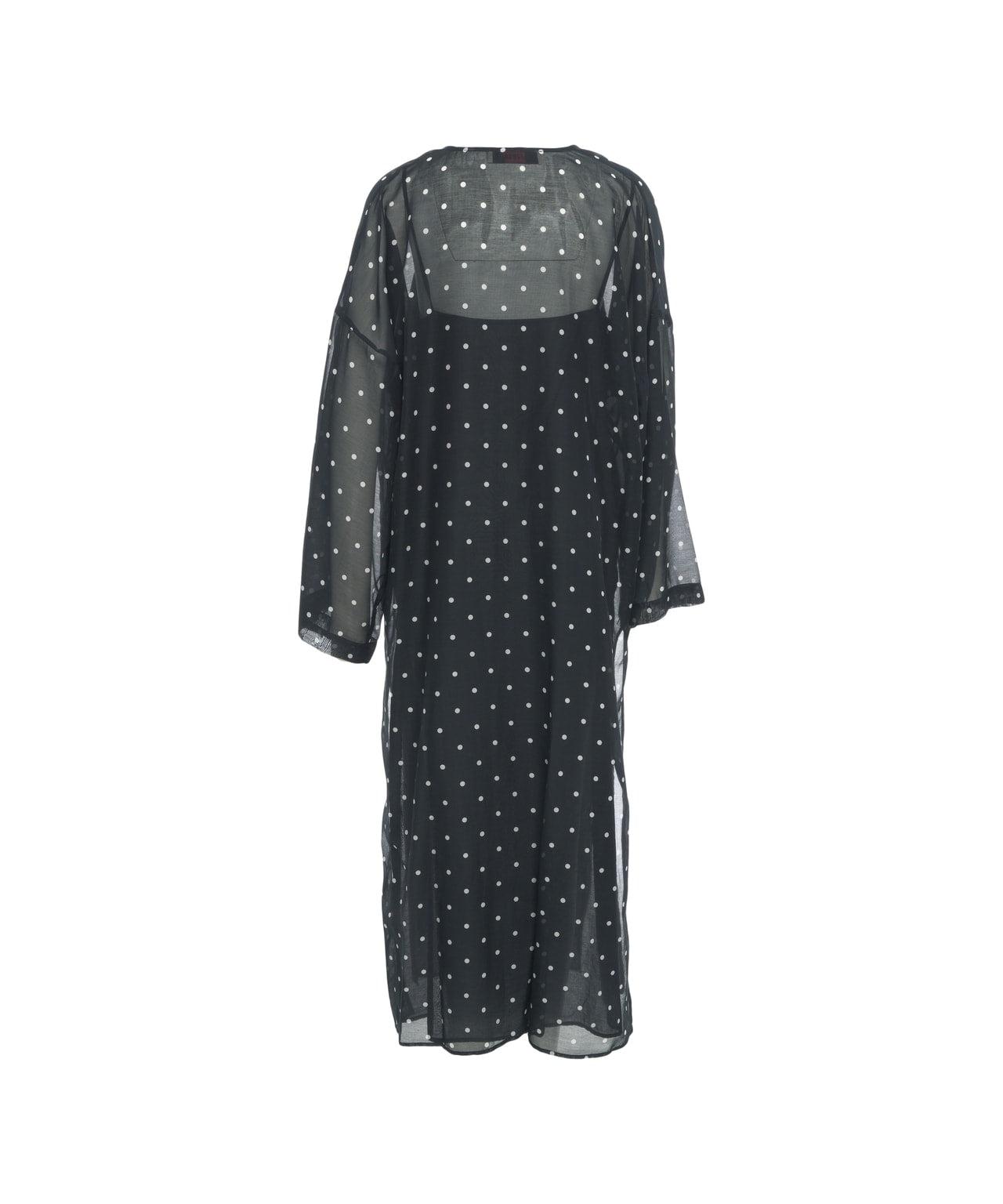 Maxi dress with polka dots Product Image
