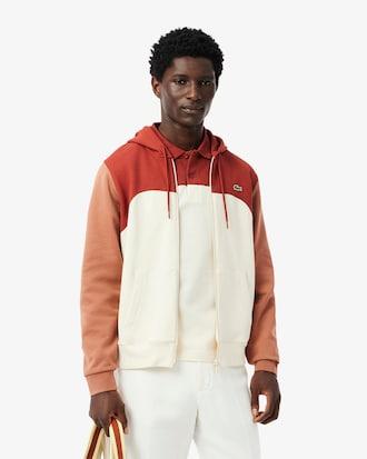 Men's Zip-Up Colorblock Hoodie Product Image
