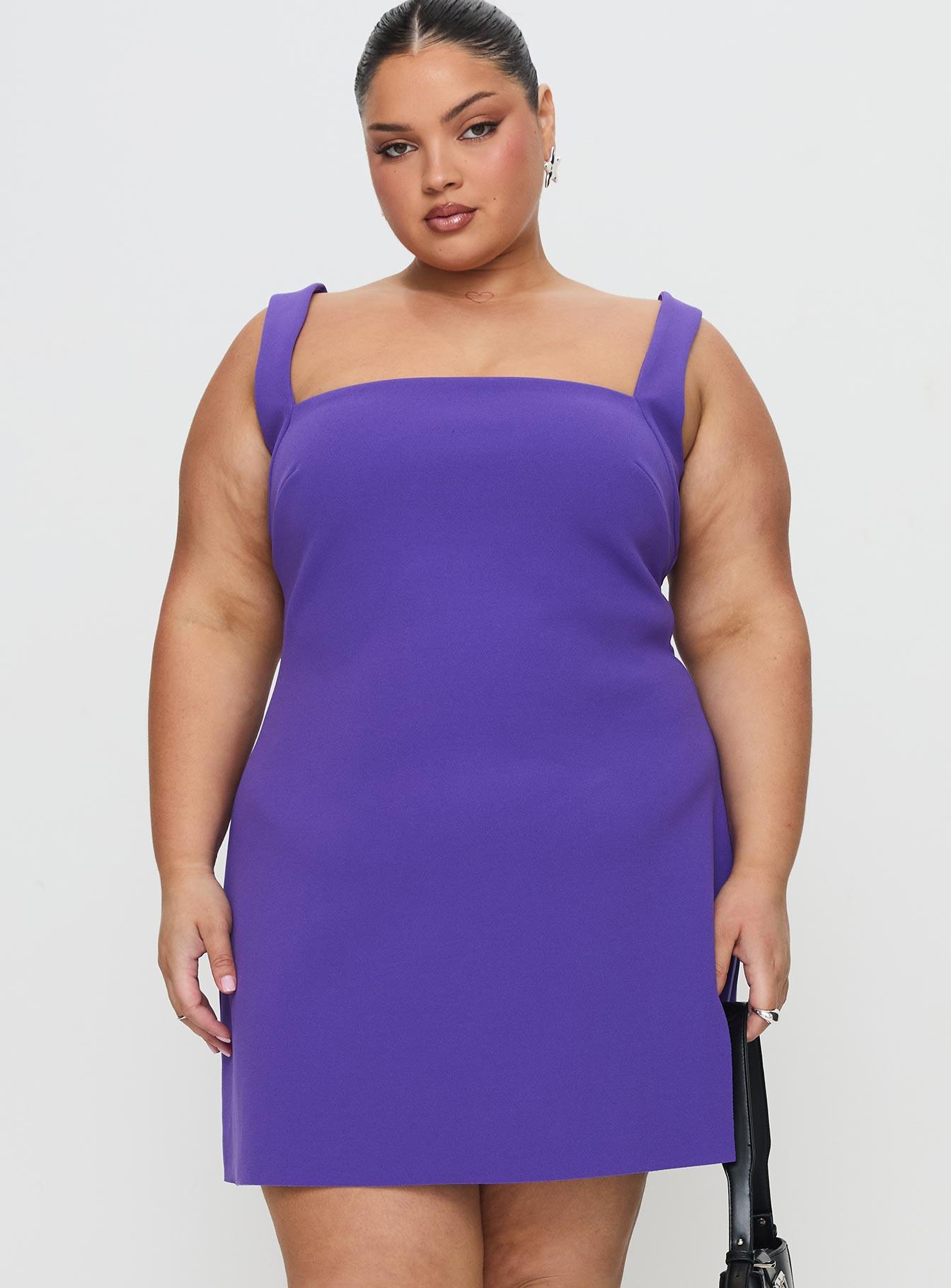 Bombshell Mini Dress Purple Product Image