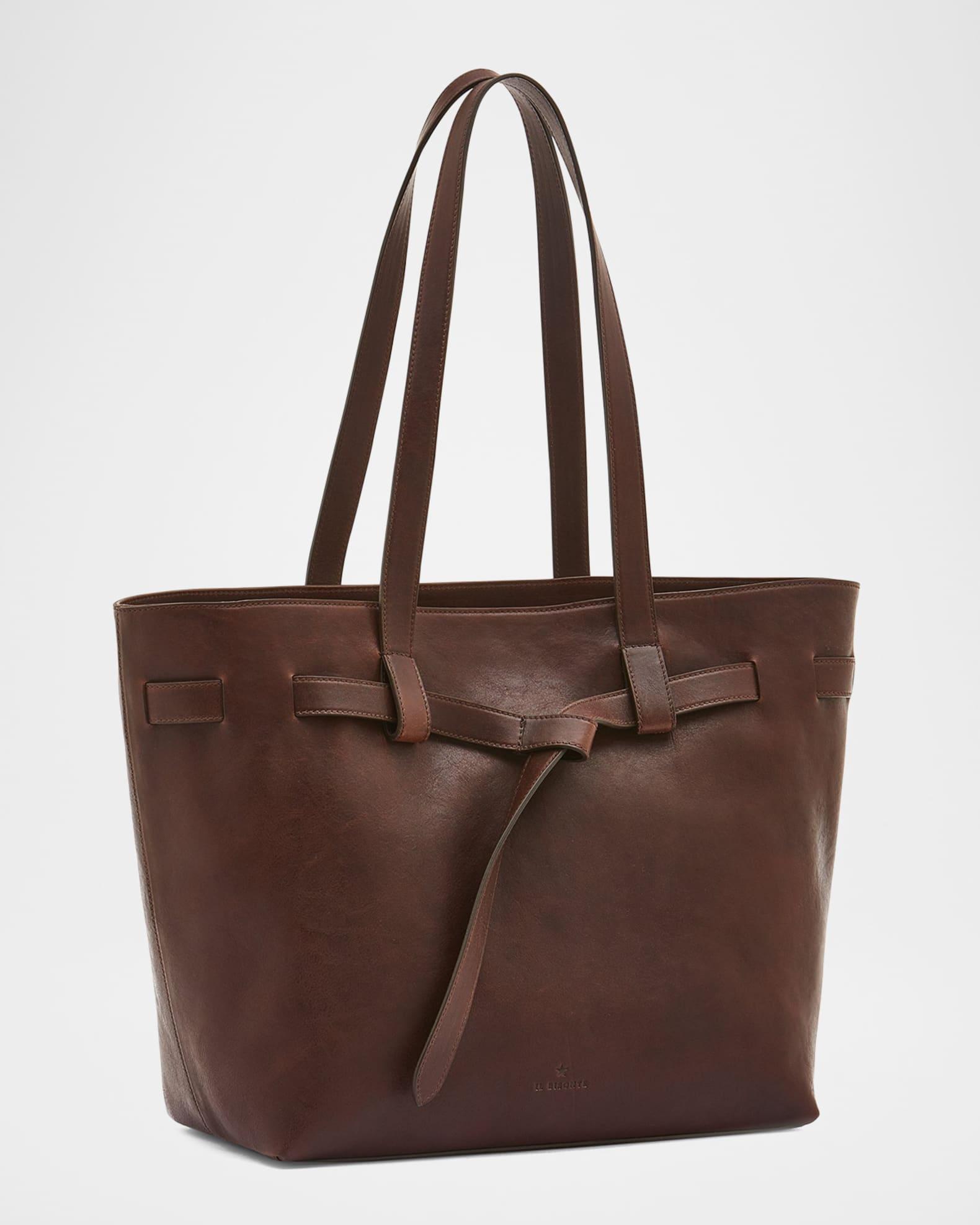 Elisa East-West Leather Tote Bag Product Image