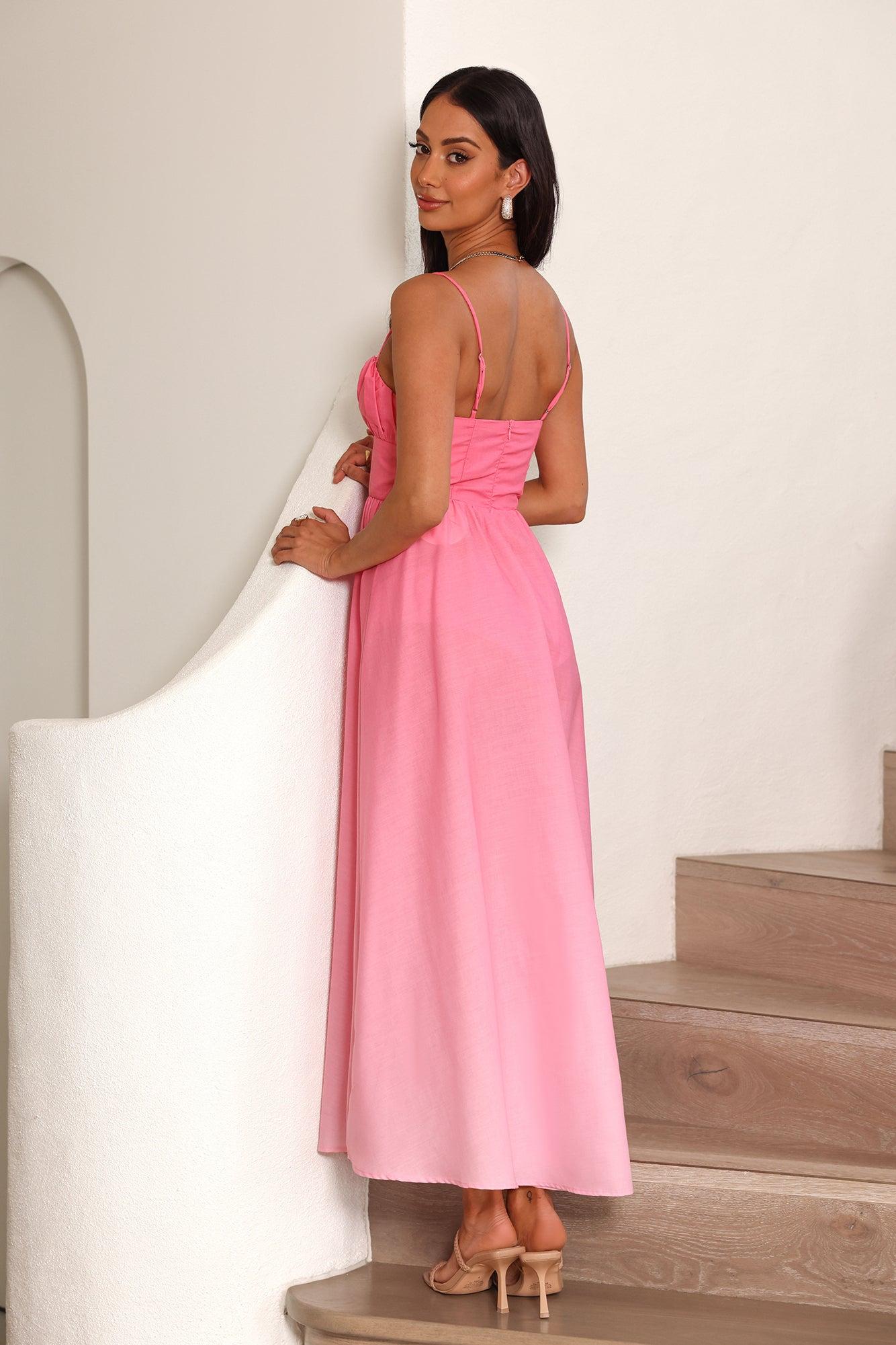 Candy Wonderland Maxi Dress Pink Product Image