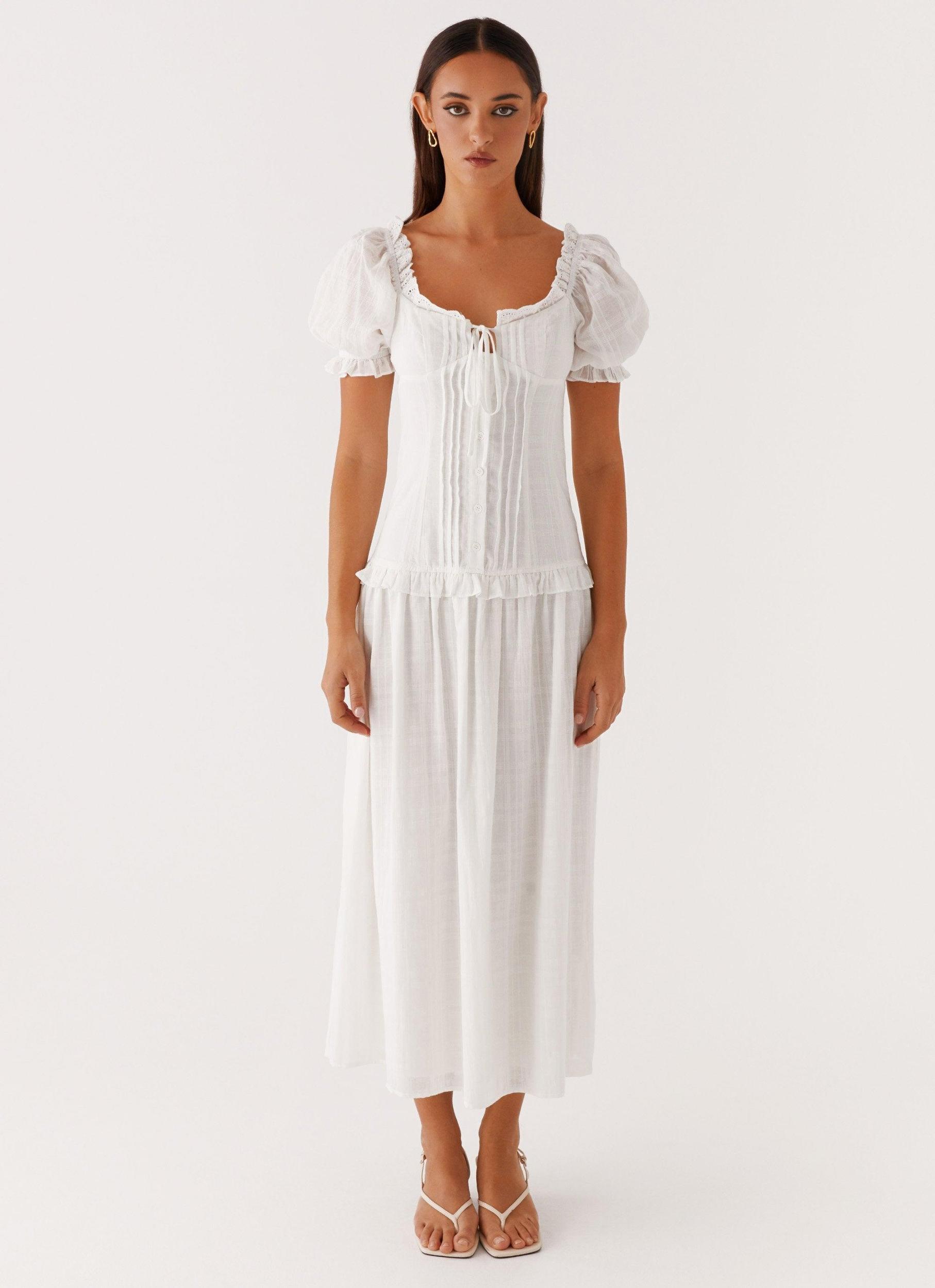 Hundred Percent Midi Dress - White Product Image