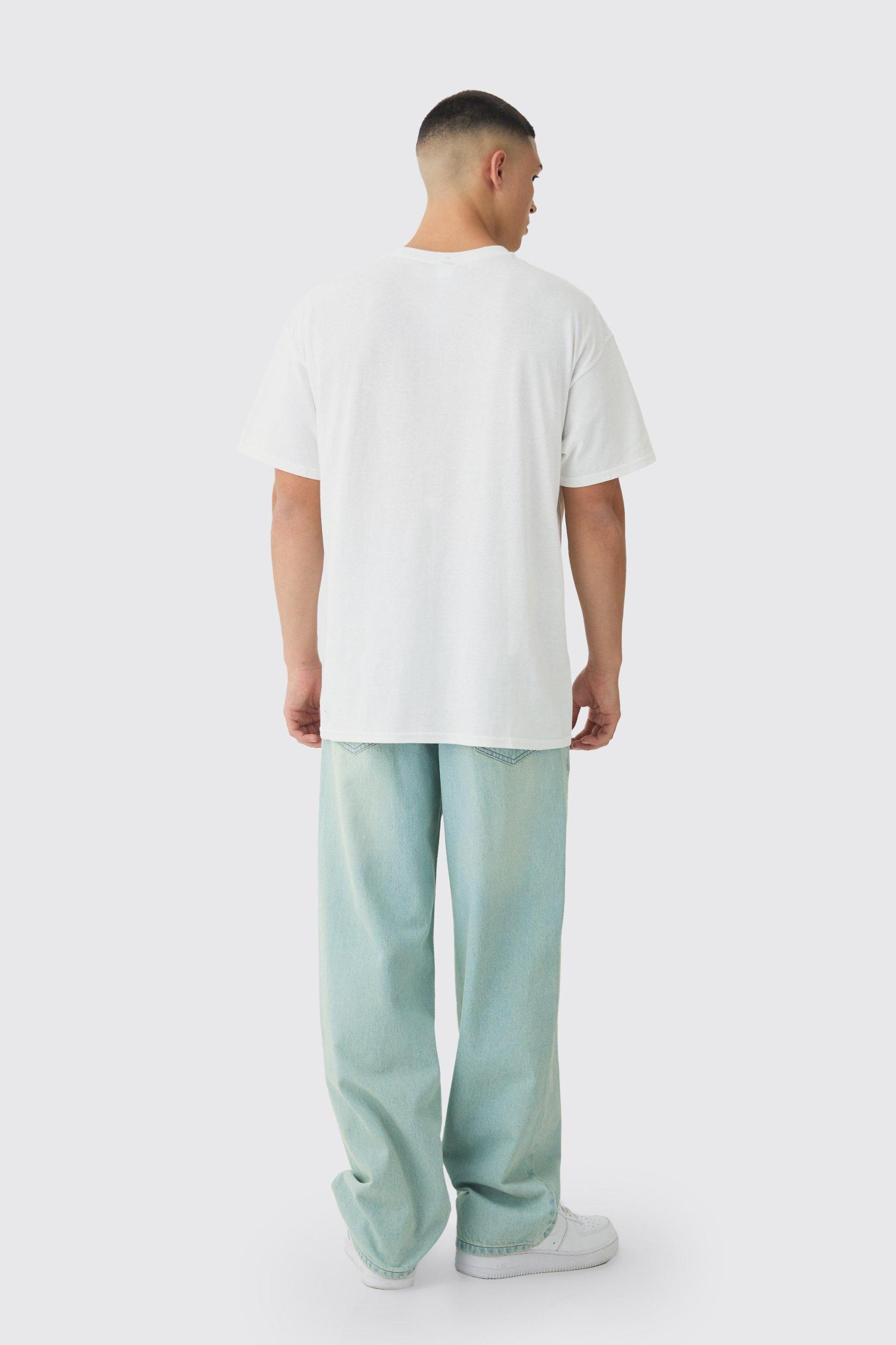 Oversized The Simpsons Anime License Print T-Shirt | boohooMAN USA Product Image