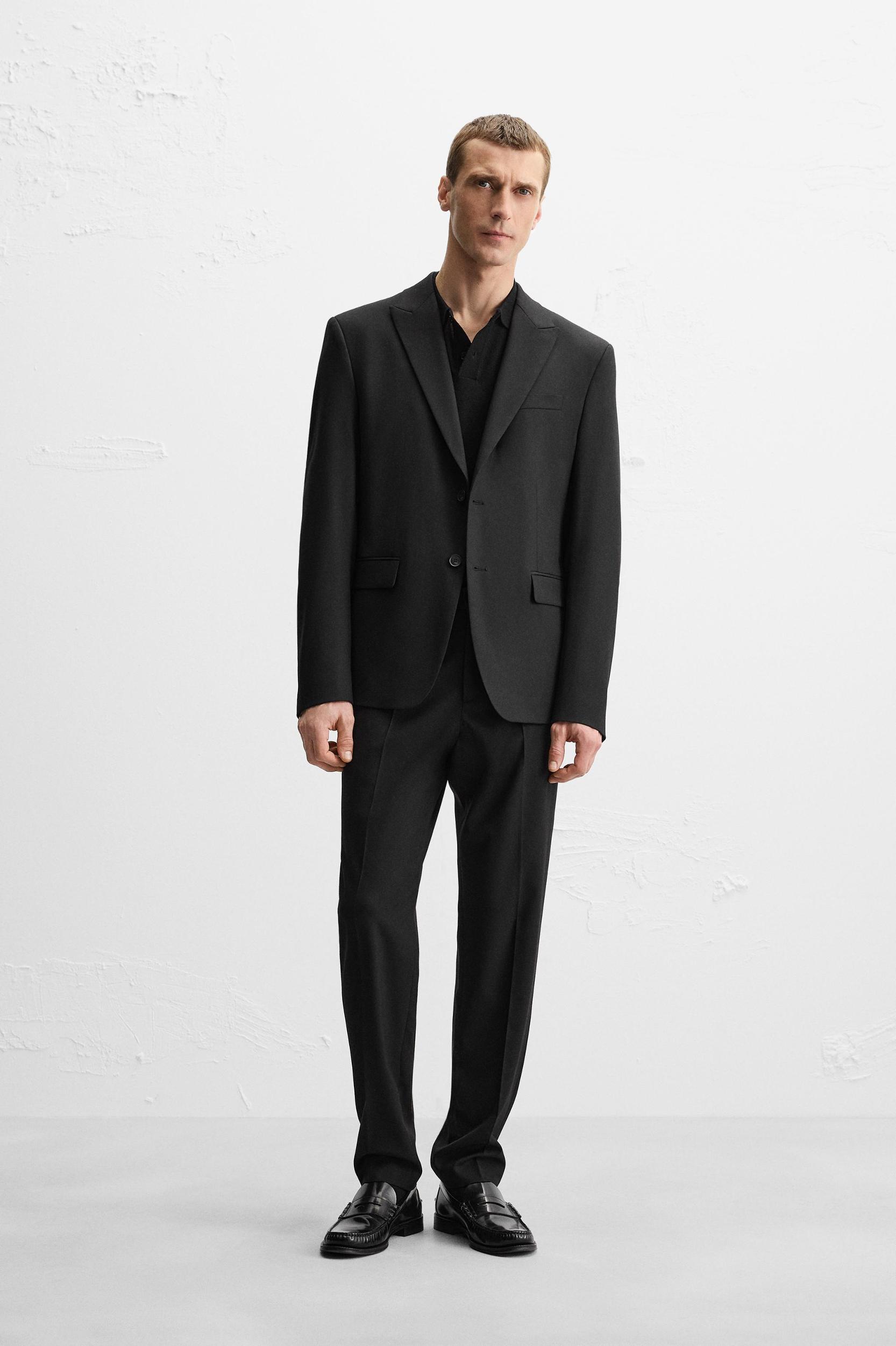 SLIM FIT SUIT PANTS Product Image