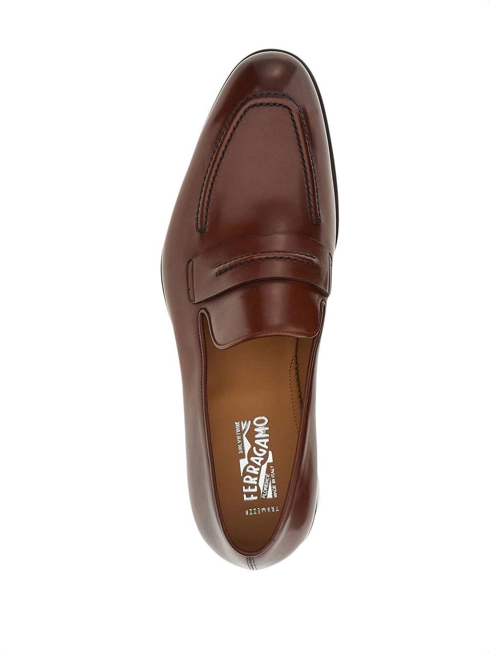 calf leather penny loafers Product Image