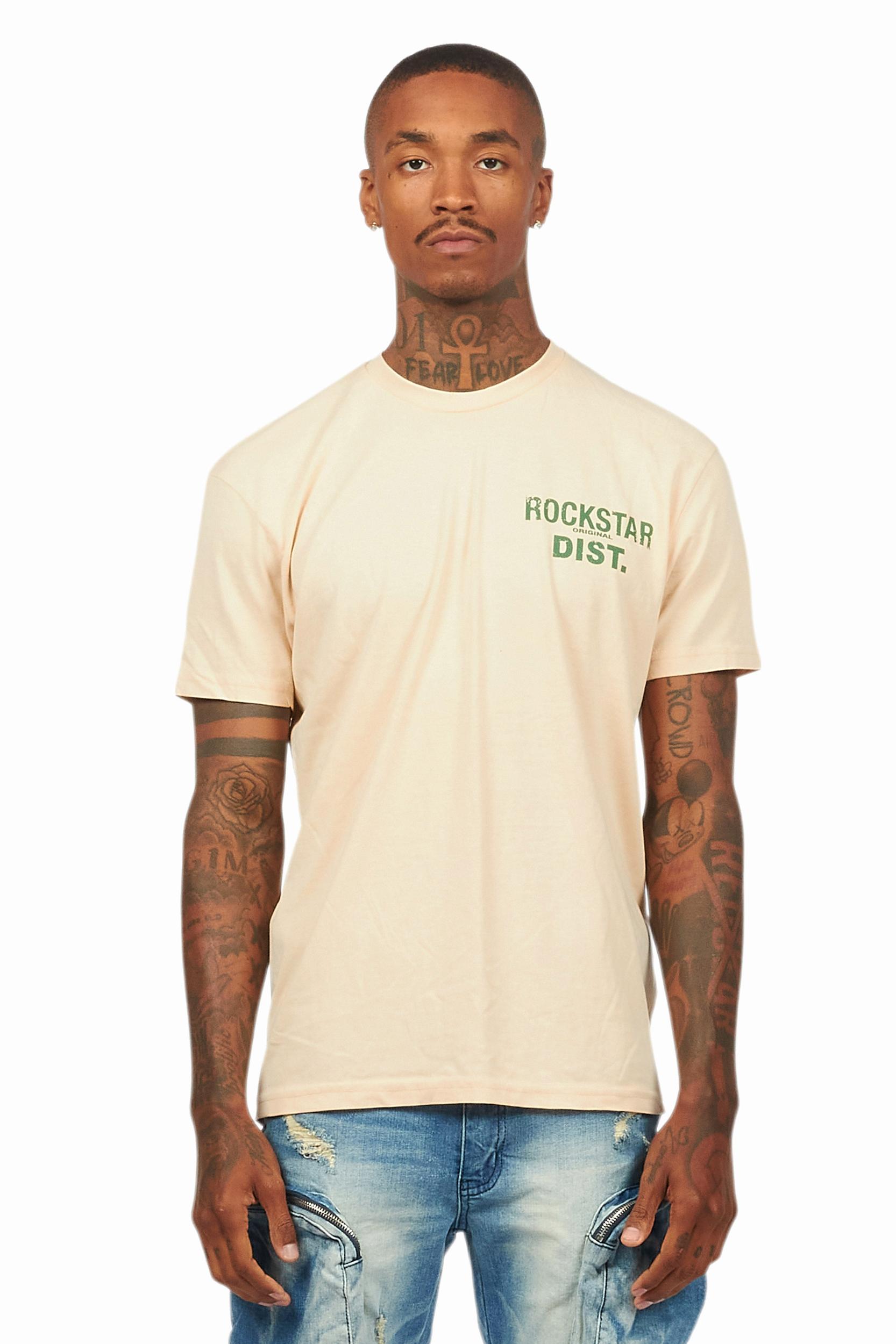 Lake Vintage Sand/Green Graphic T-Shirt Male Product Image