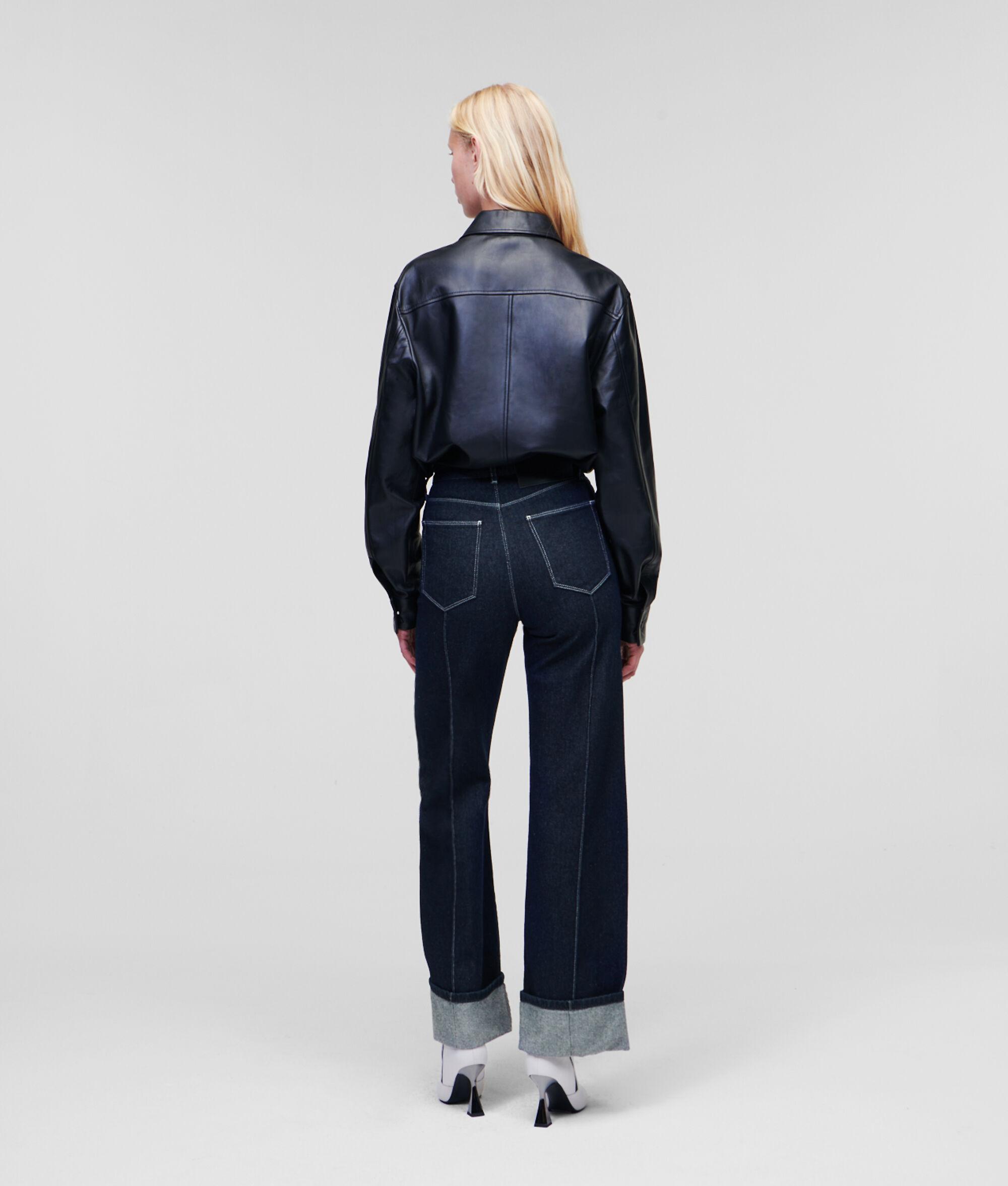 PIN-TUCK WIDE-LEG JEANS Product Image