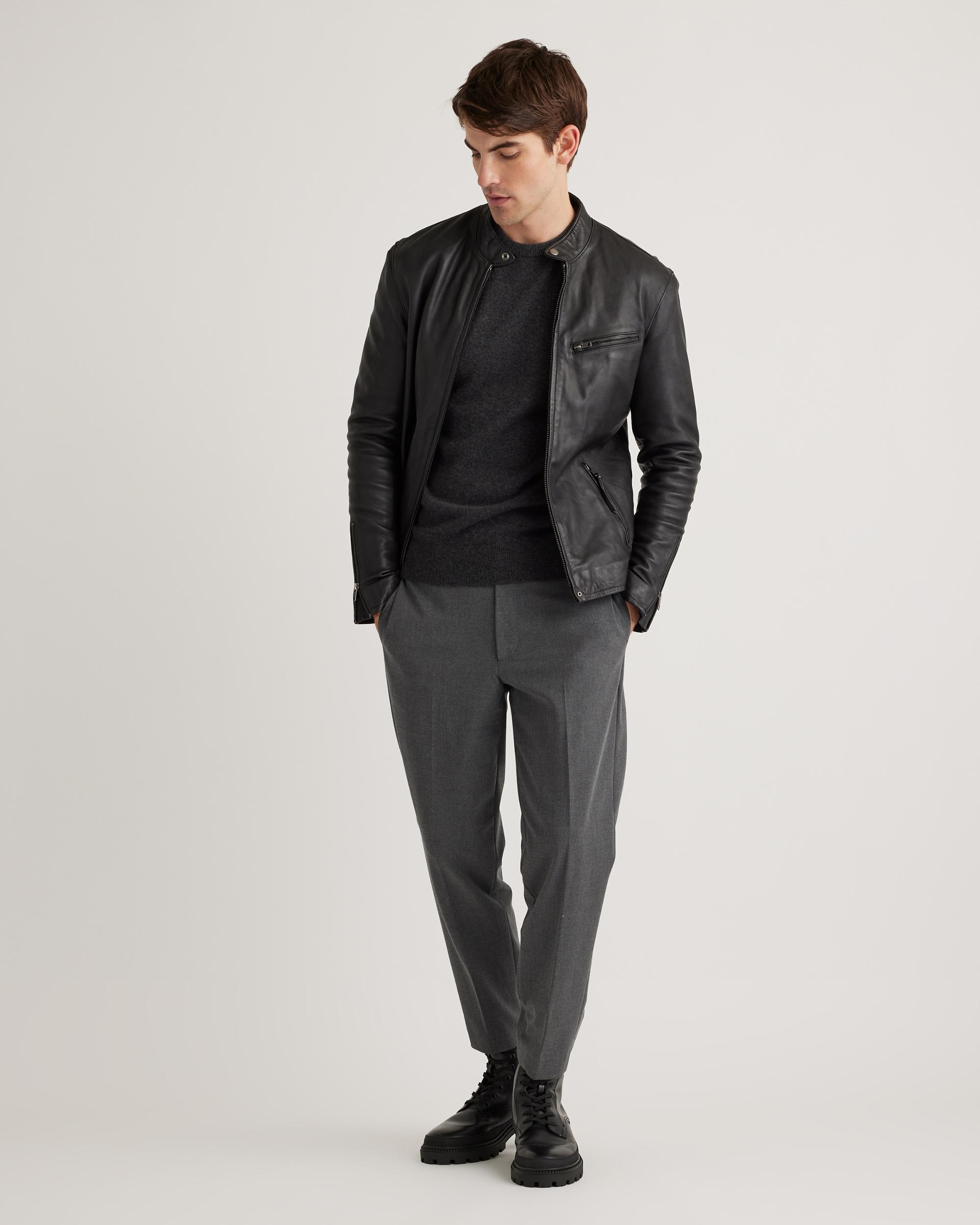 Quince | Men's Café Racer Jacket Leather Product Image