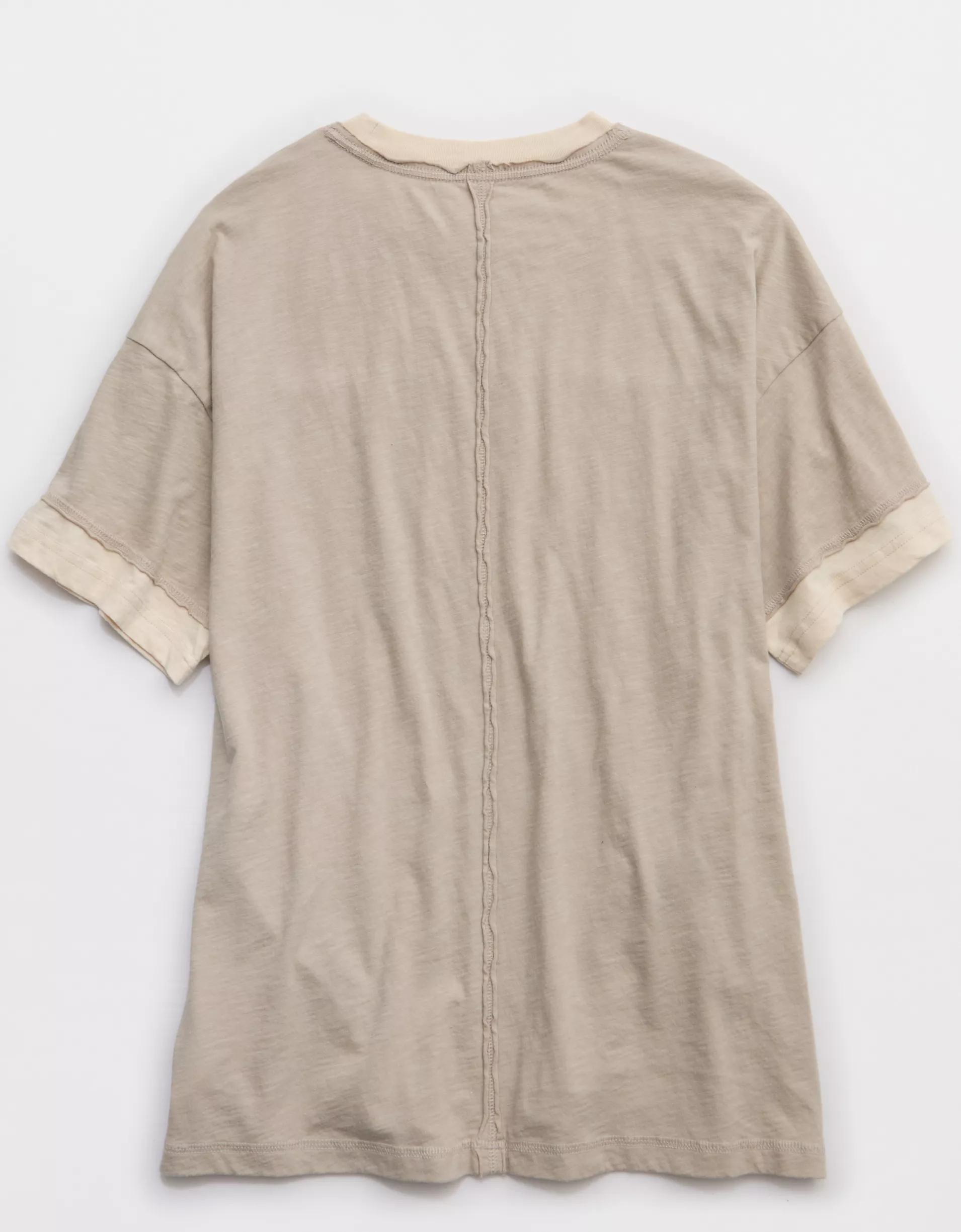 Aerie Crew Oversized Boyfriend T-Shirt Product Image