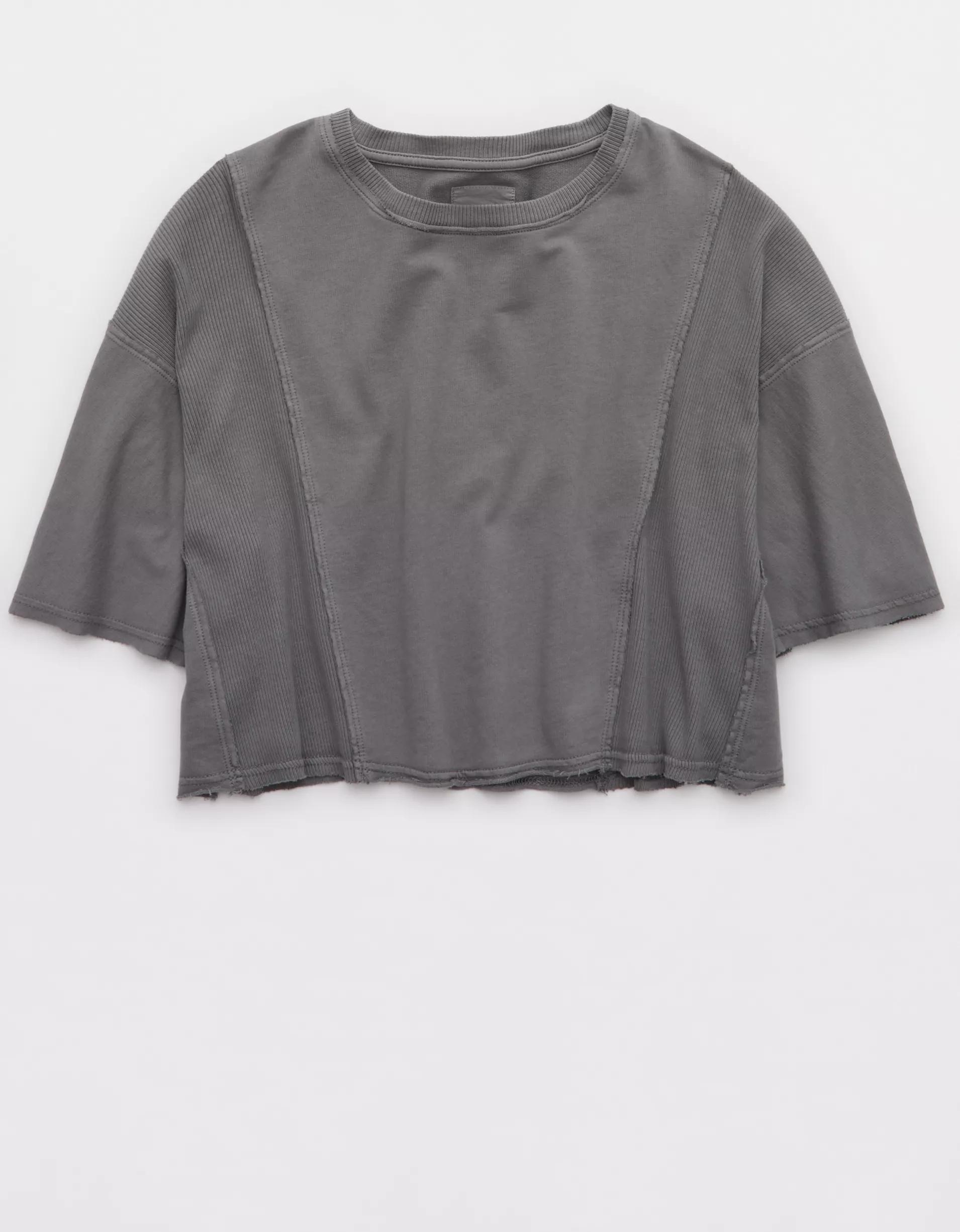 Aerie Let Loose Fleece T-Shirt Product Image