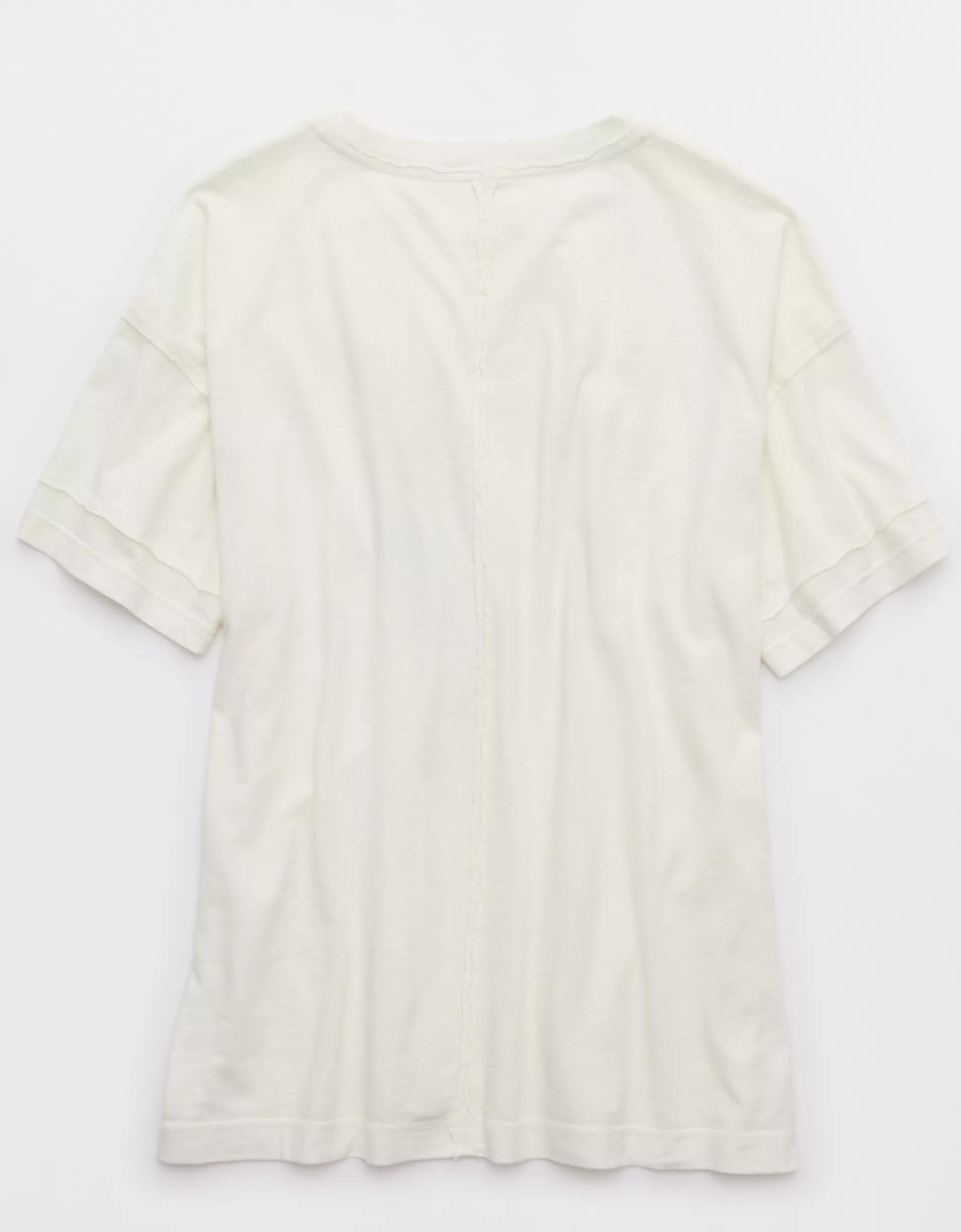 Aerie Crew Oversized Boyfriend T-Shirt Product Image