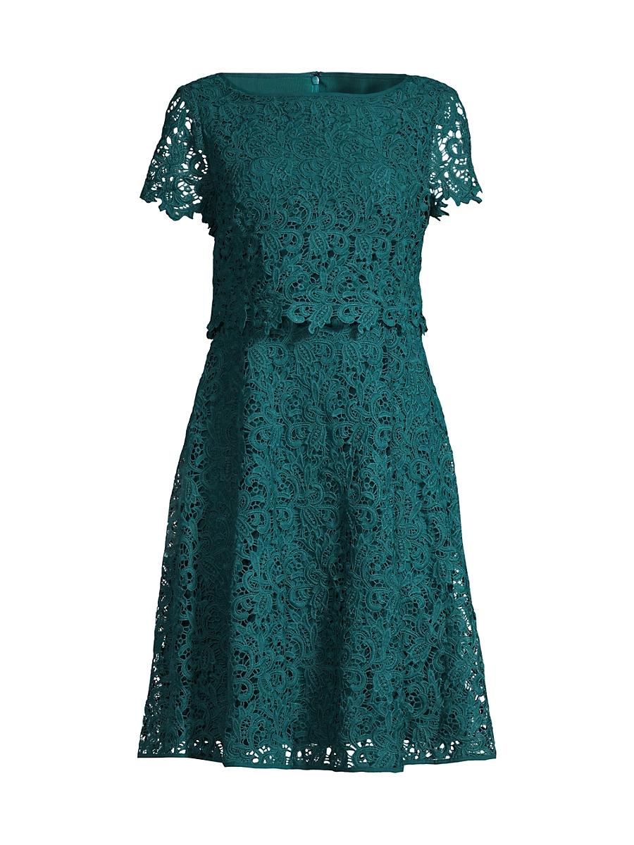 Womens Floral Lace Dress Product Image