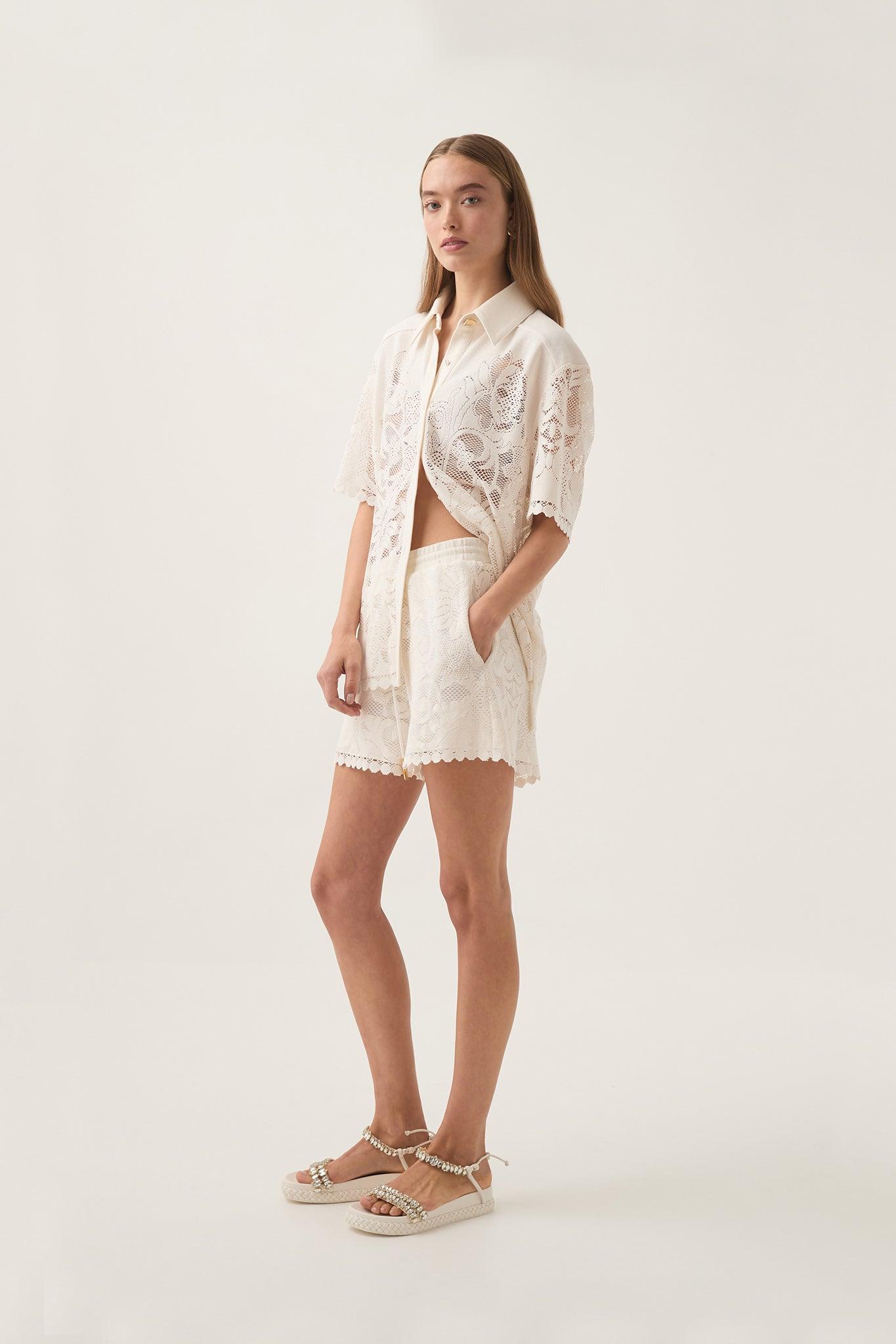 Muses Lace Oversize Shirt Product Image