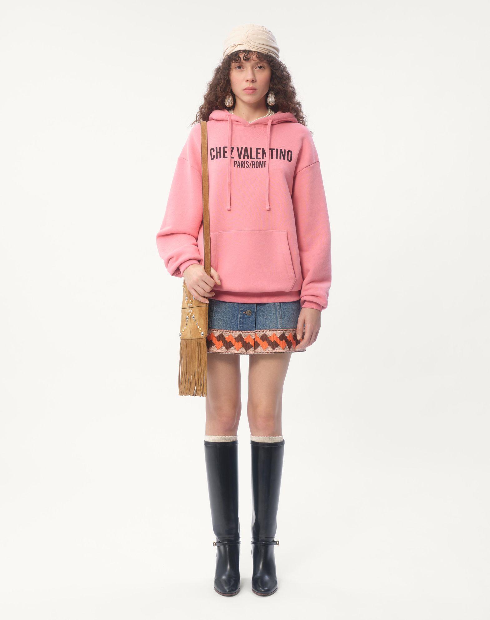 Valentino Garavani Nellcôte Small Shoulder Bag In Suede With Fringes Product Image