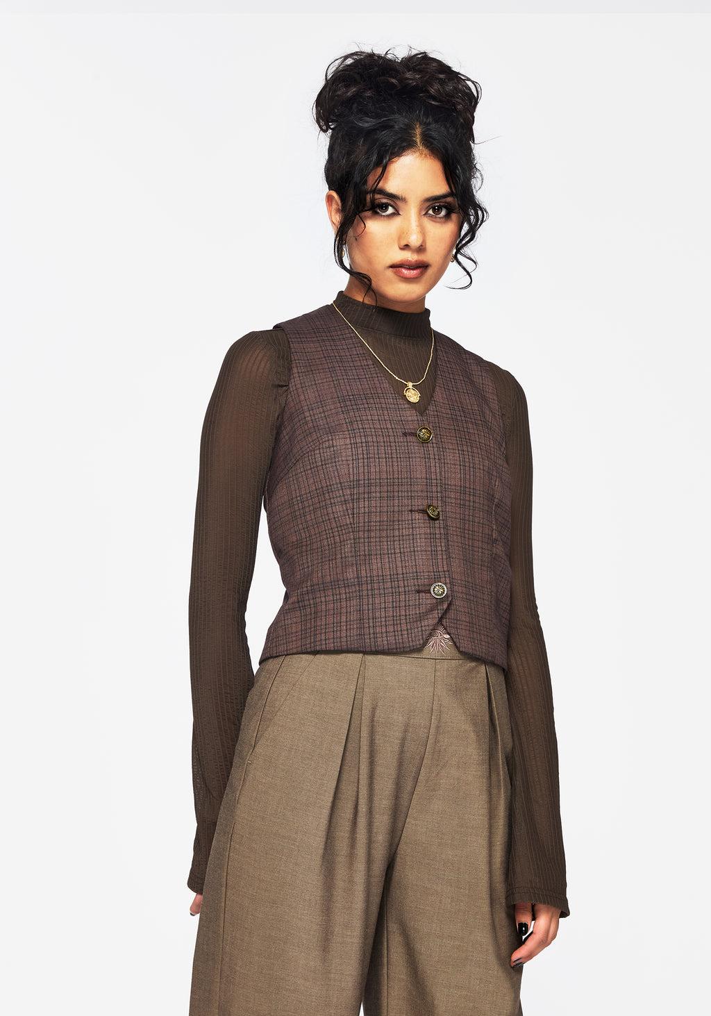 Corbin Check Tailored Waistcoat Product Image