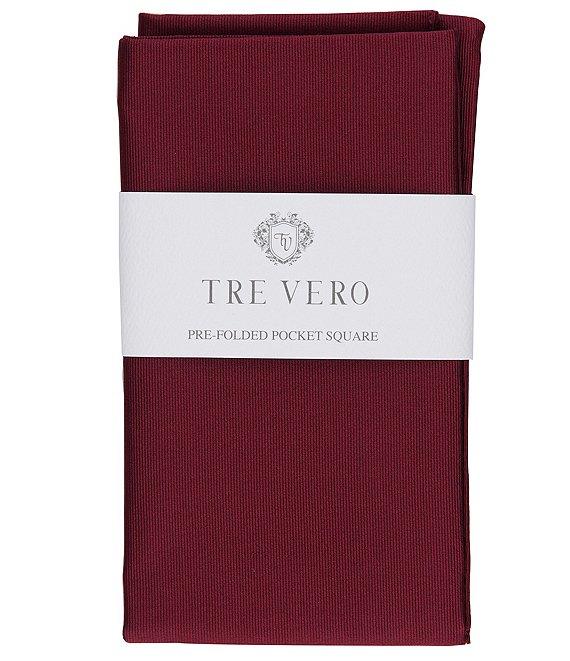 Tre Vero Solid Silk Pre-Folded Pocket Square Product Image