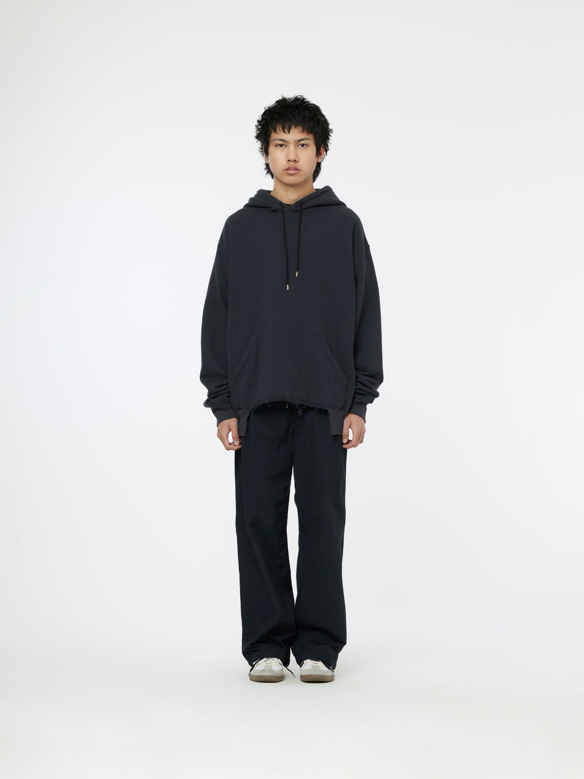 Kangaroo Pocket Hoodie (Black) Product Image