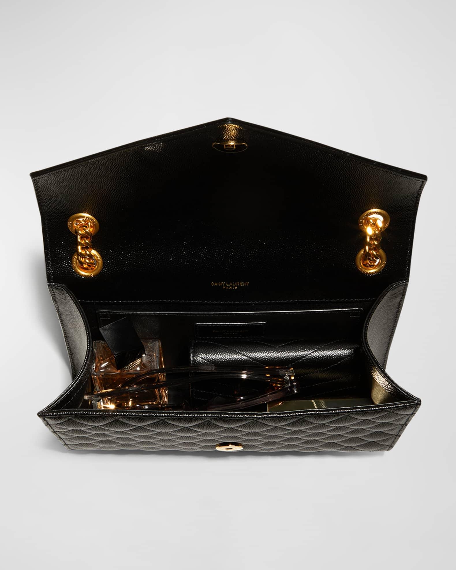 Envelope Triquilt Medium YSL Shoulder Bag in Grained Leather Product Image