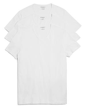 Emporio Armani Pure Cotton V-Neck T-Shirts - Pack of 3 Product Image