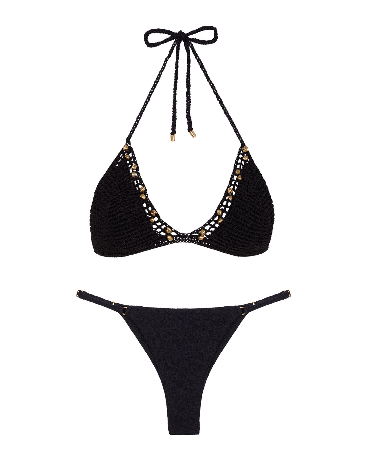 Knit Drew Tri Top - Black Product Image