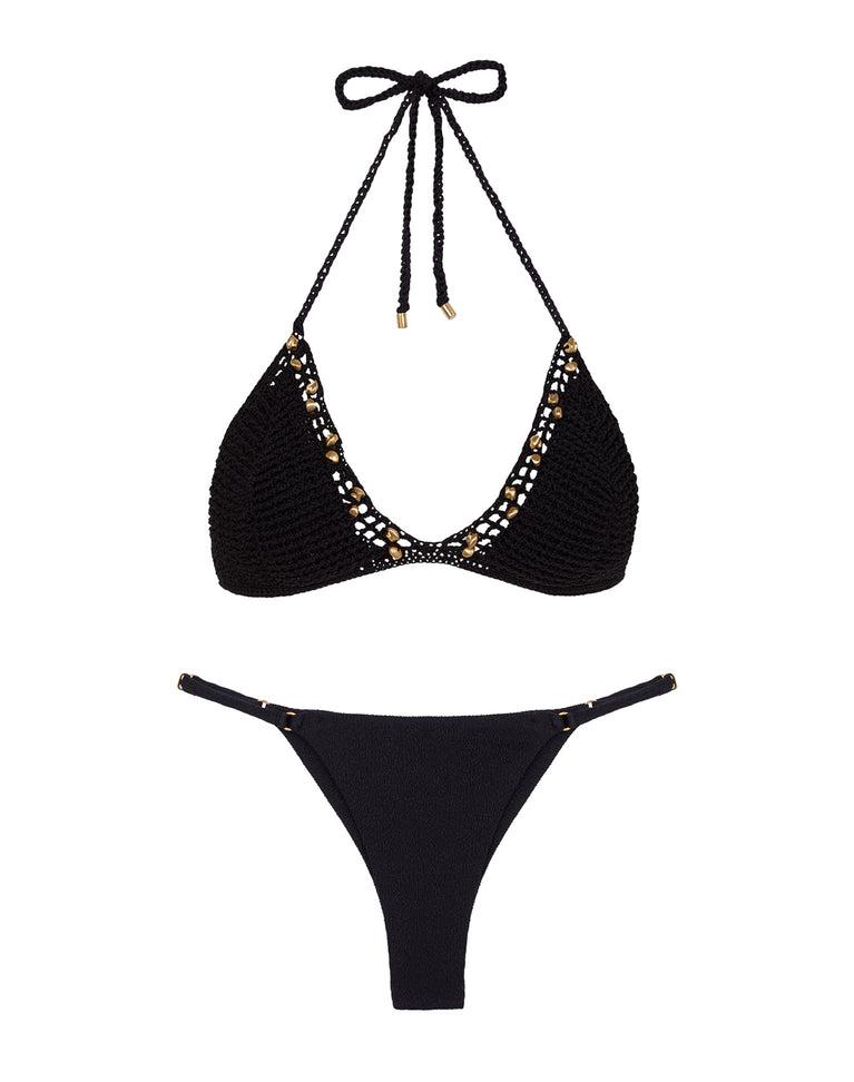 Knit Drew Tri Top - Black Product Image