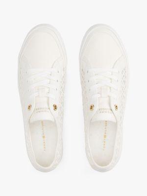 Embroidered TH Monogram Mesh Sneaker Product Image