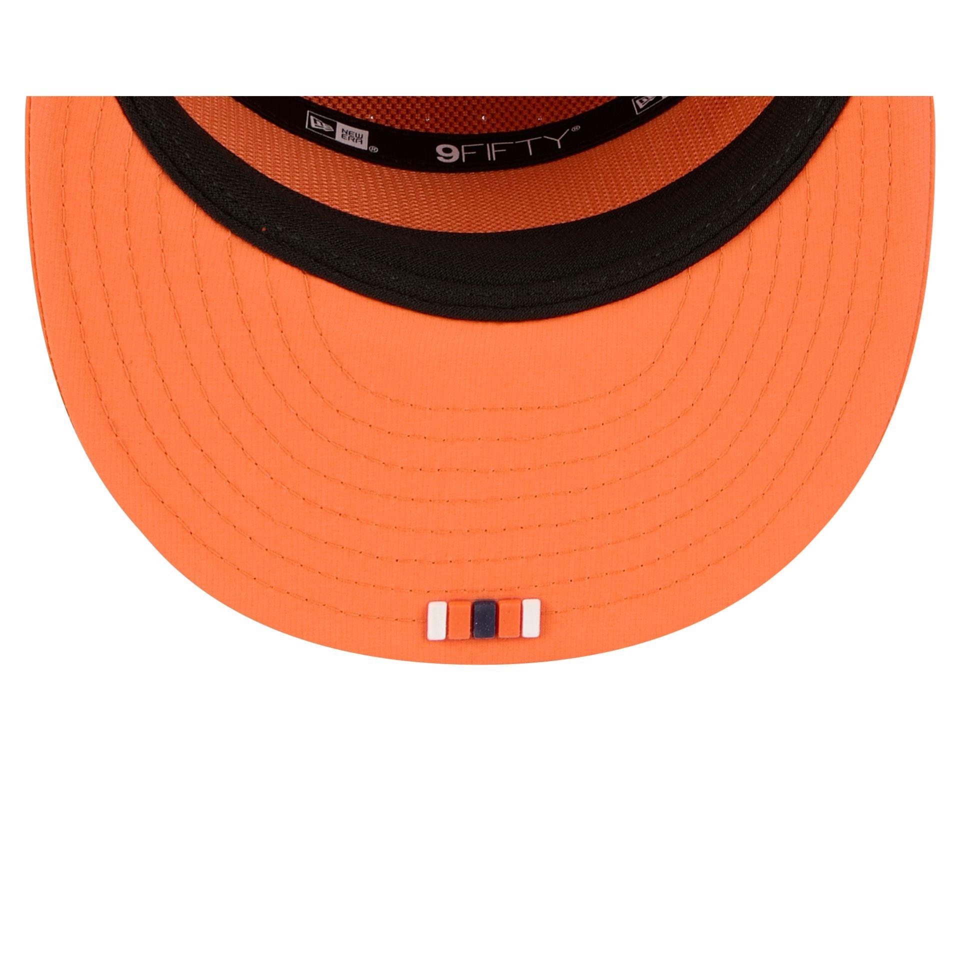 Denver Broncos 2025 Sideline Hot Weather Split Panel 9FIFTY Snapback Hat Male Product Image