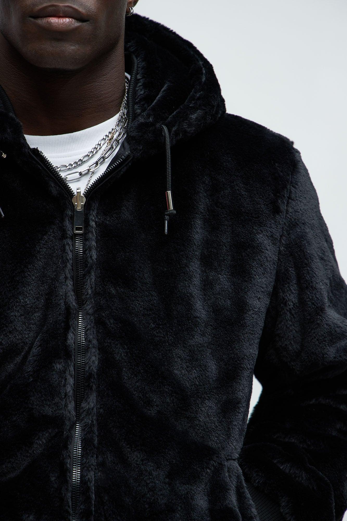 Night Out Reversible Bomber Jacket - Black Product Image