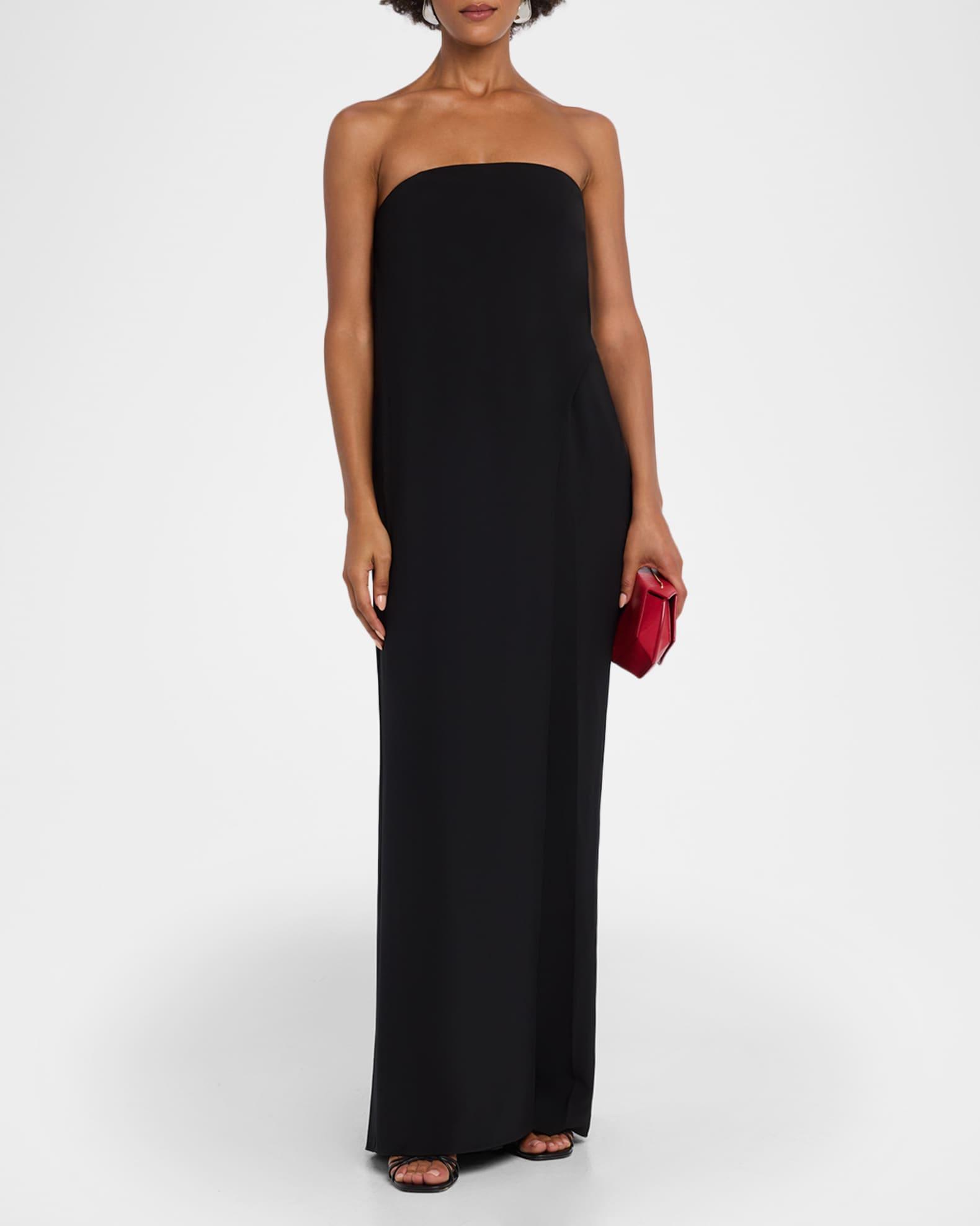 Jacqueline Layered Strapless Crepe Jumpsuit Product Image