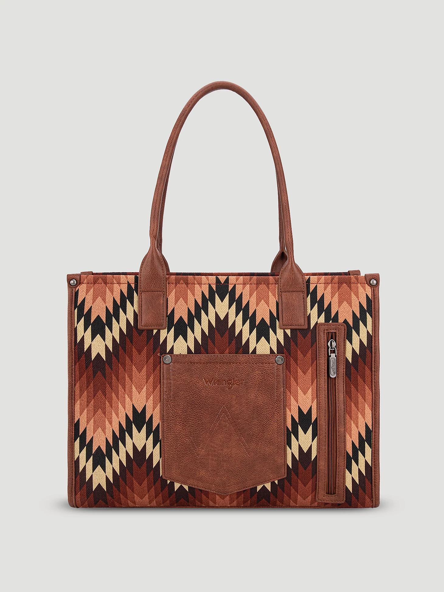 Zig Zag Print Wide Tote | Women's ACCESSORIES | Wrangler® Product Image