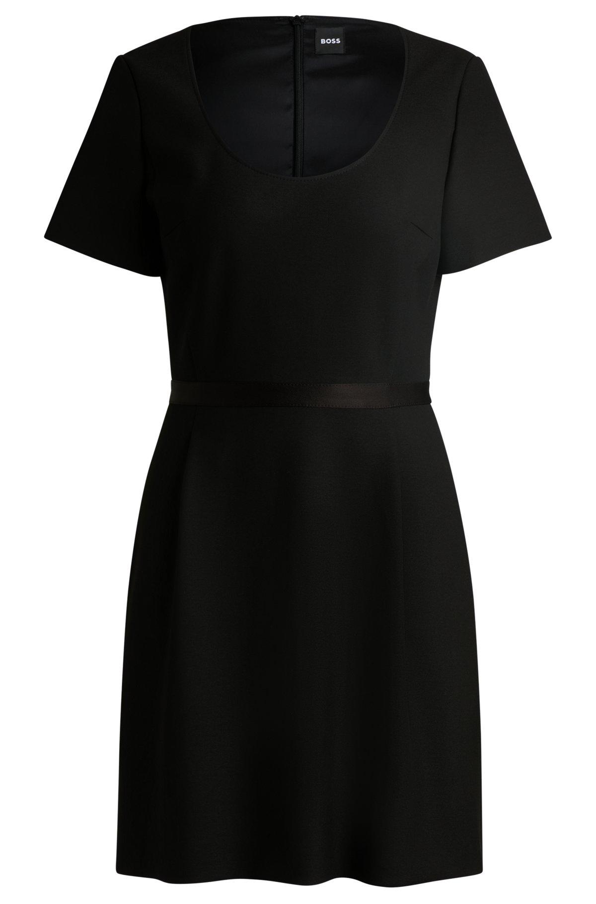 Slim-fit dress with ribbon detail Product Image